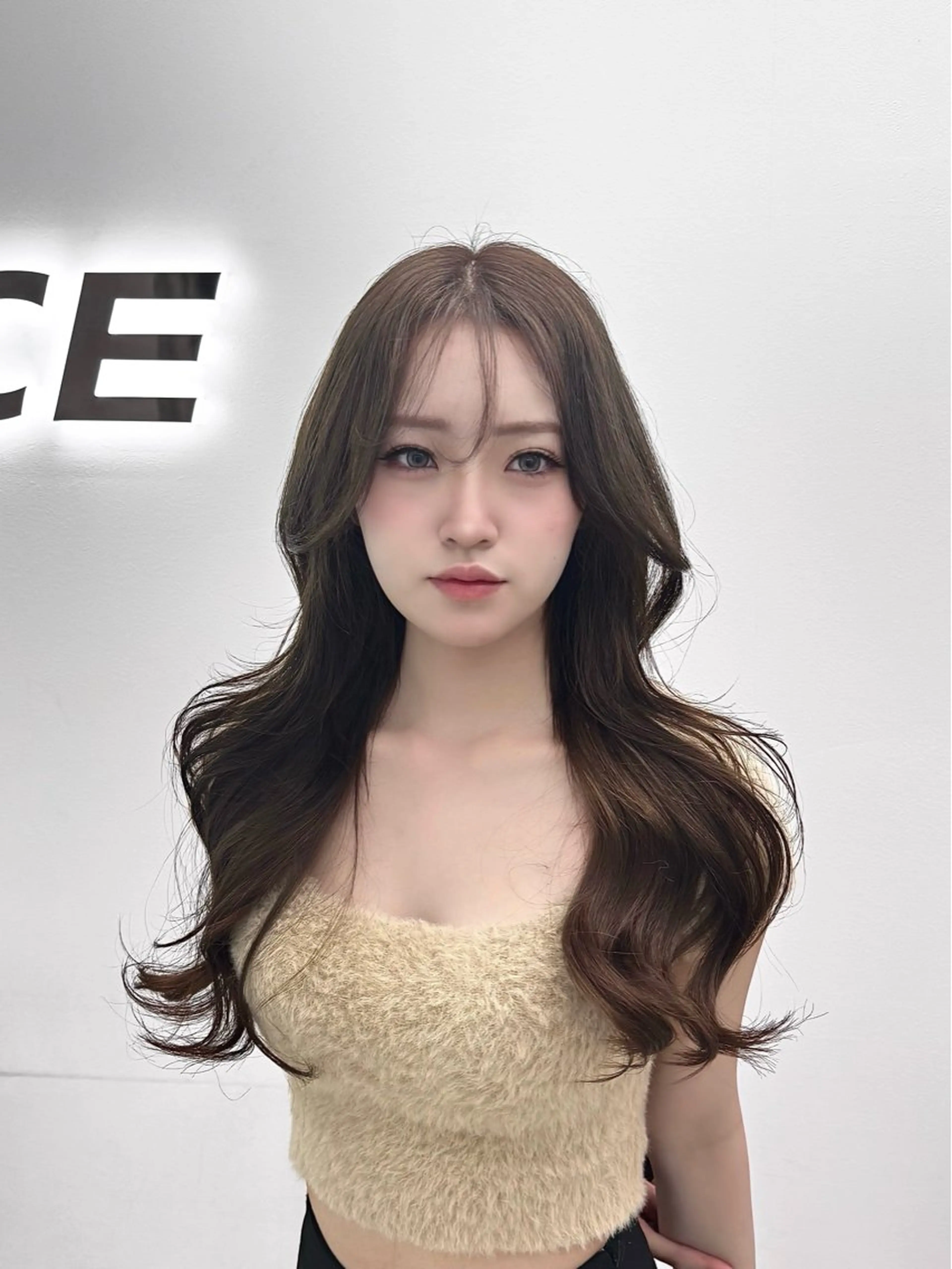ロング カット ヘアカラー トリートメント 🤍韓国暗髪 レイヤー🤍きょうのヘアスタイル