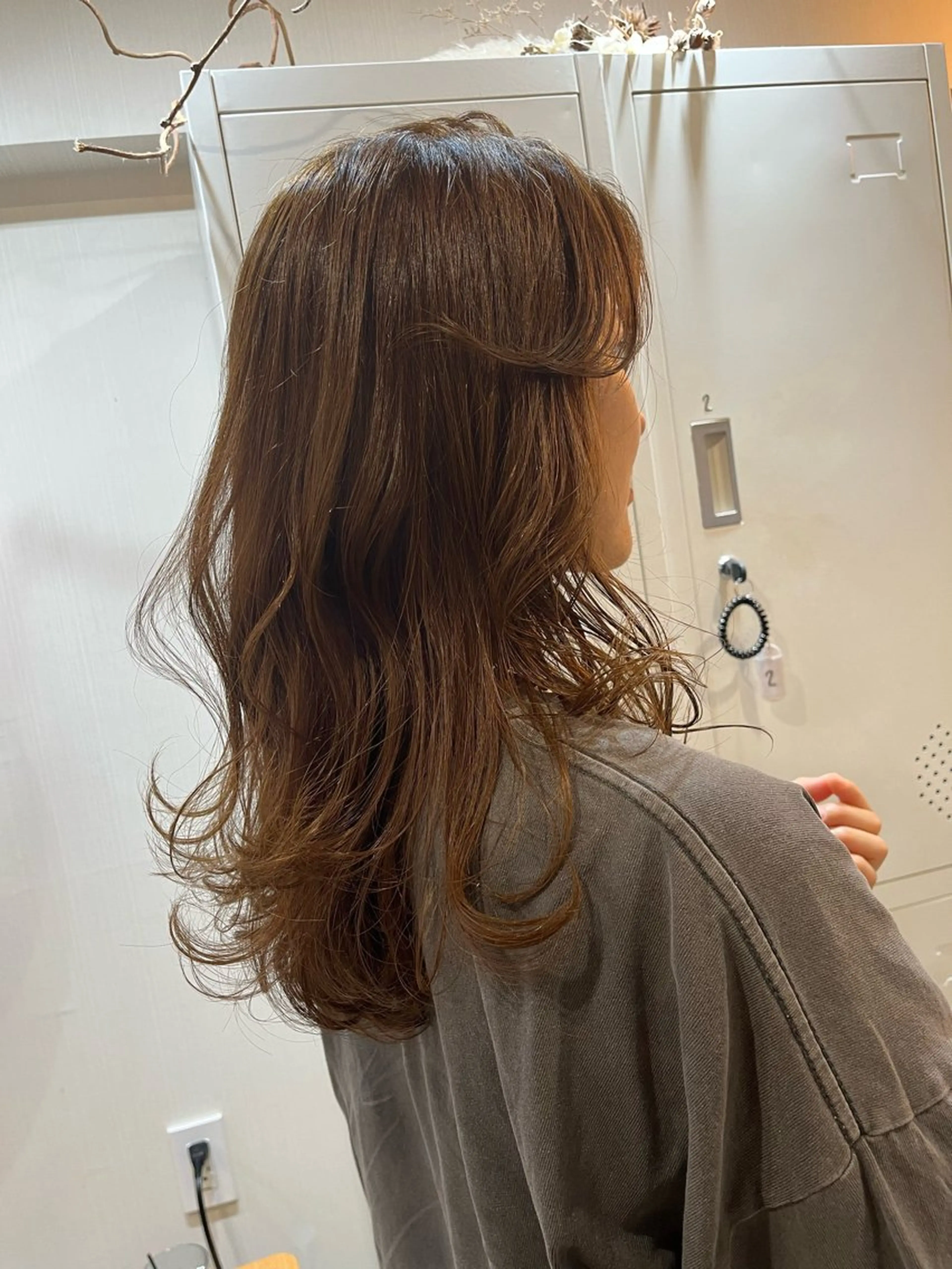 セミロング カラー 下石怜子/レイヤー/ 透明感カラーのヘアスタイル