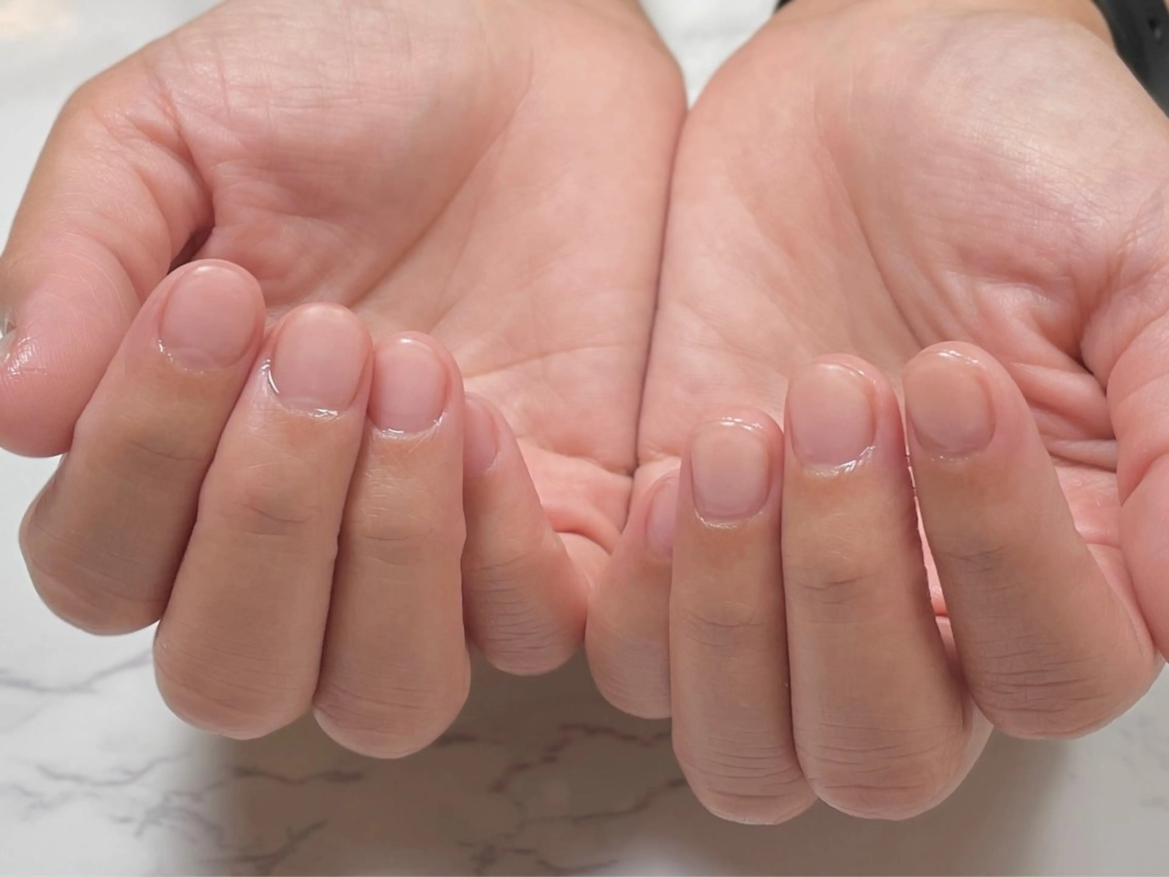 自爪風ネイル(マット仕上げ)の写真