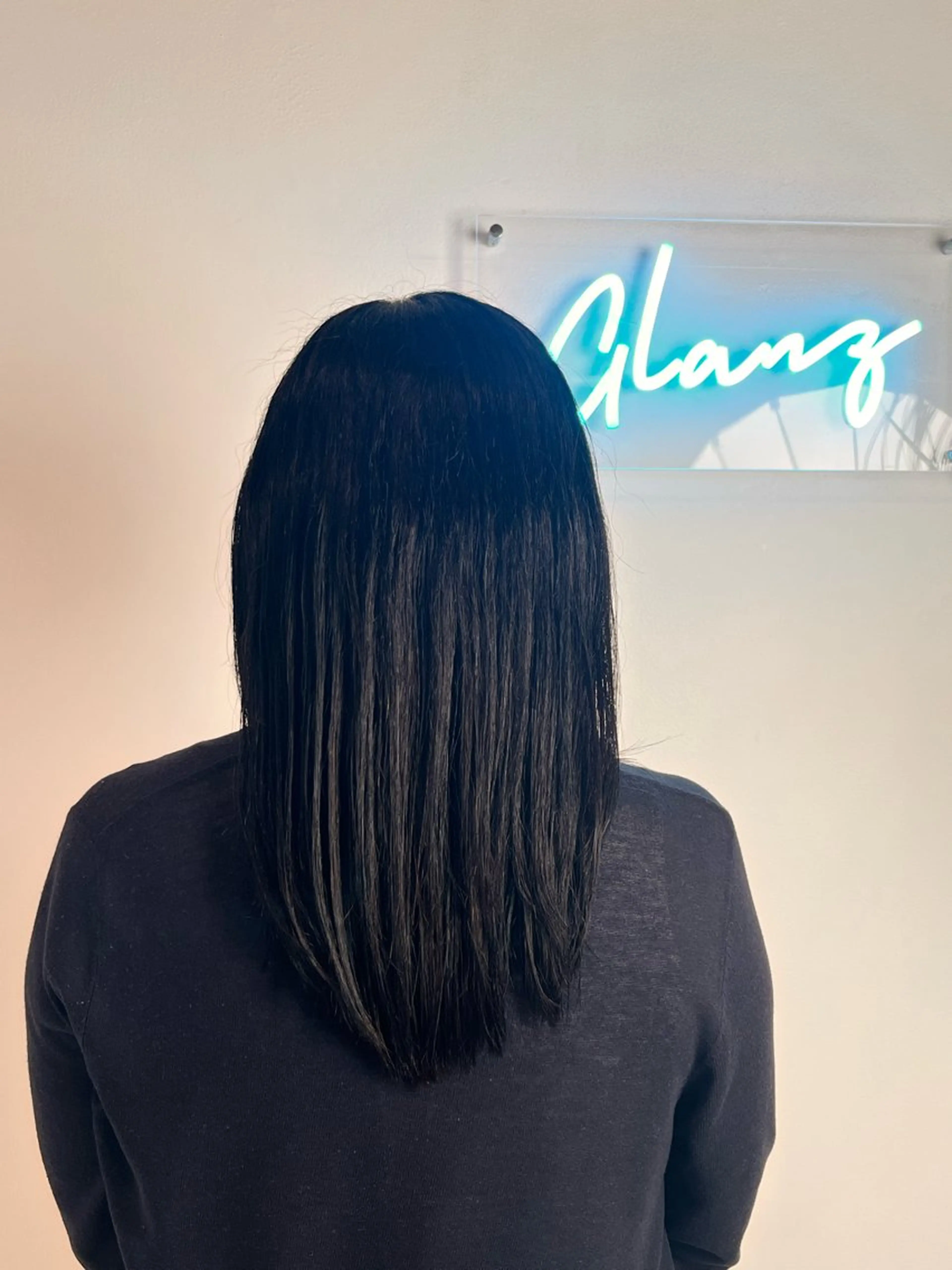 ロング カラー GLANZ 帆乃香のヘアスタイル