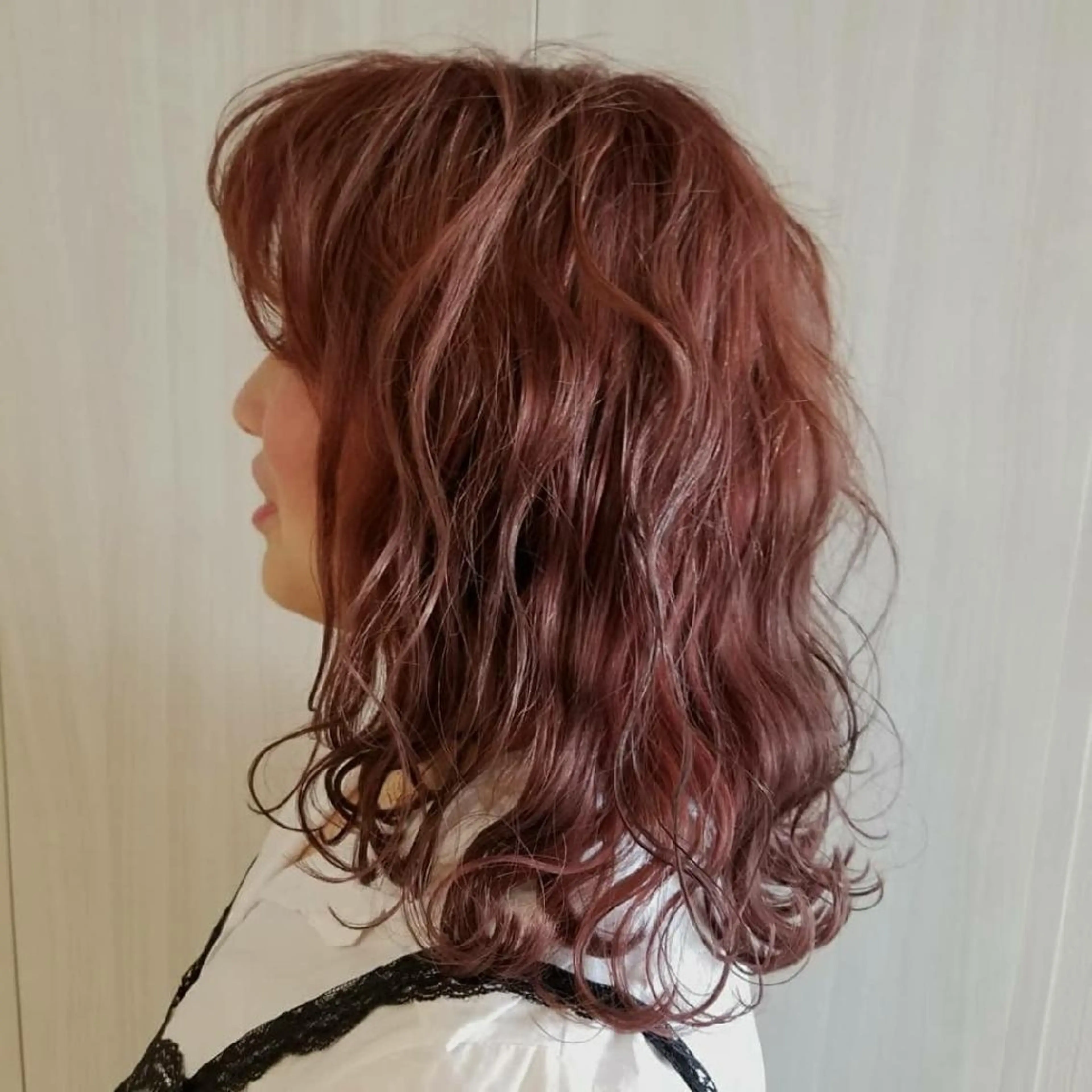 セミロング カラー ヘアカラー Le Lien カジのヘアスタイル