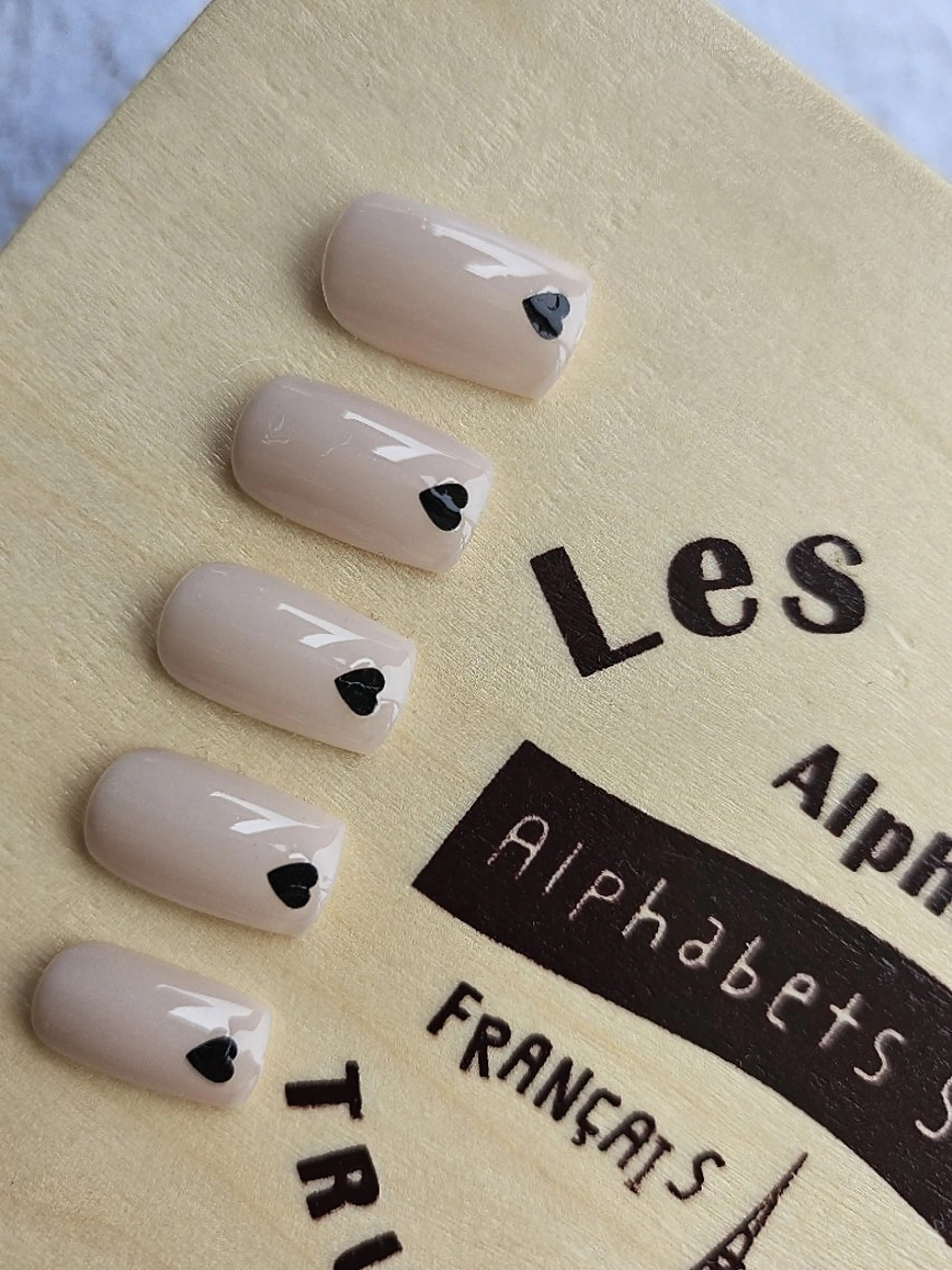 ネイル ハート ワンカラーネイル Noah'snail   のネイルデザイン