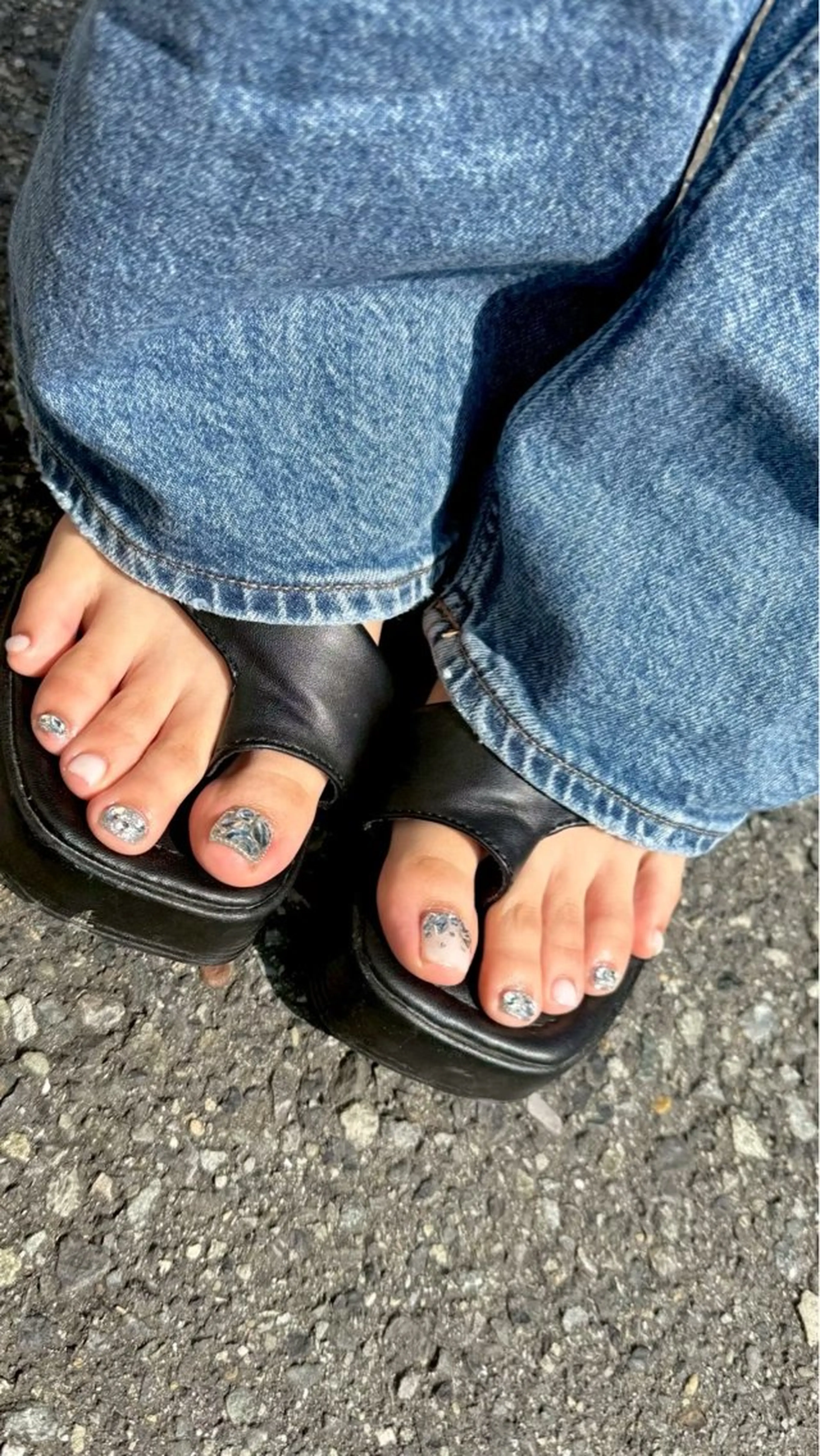 ネイル フットネイル 持ち込み フットネイル nailsalon Mii四ツ橋店のネイルデザイン