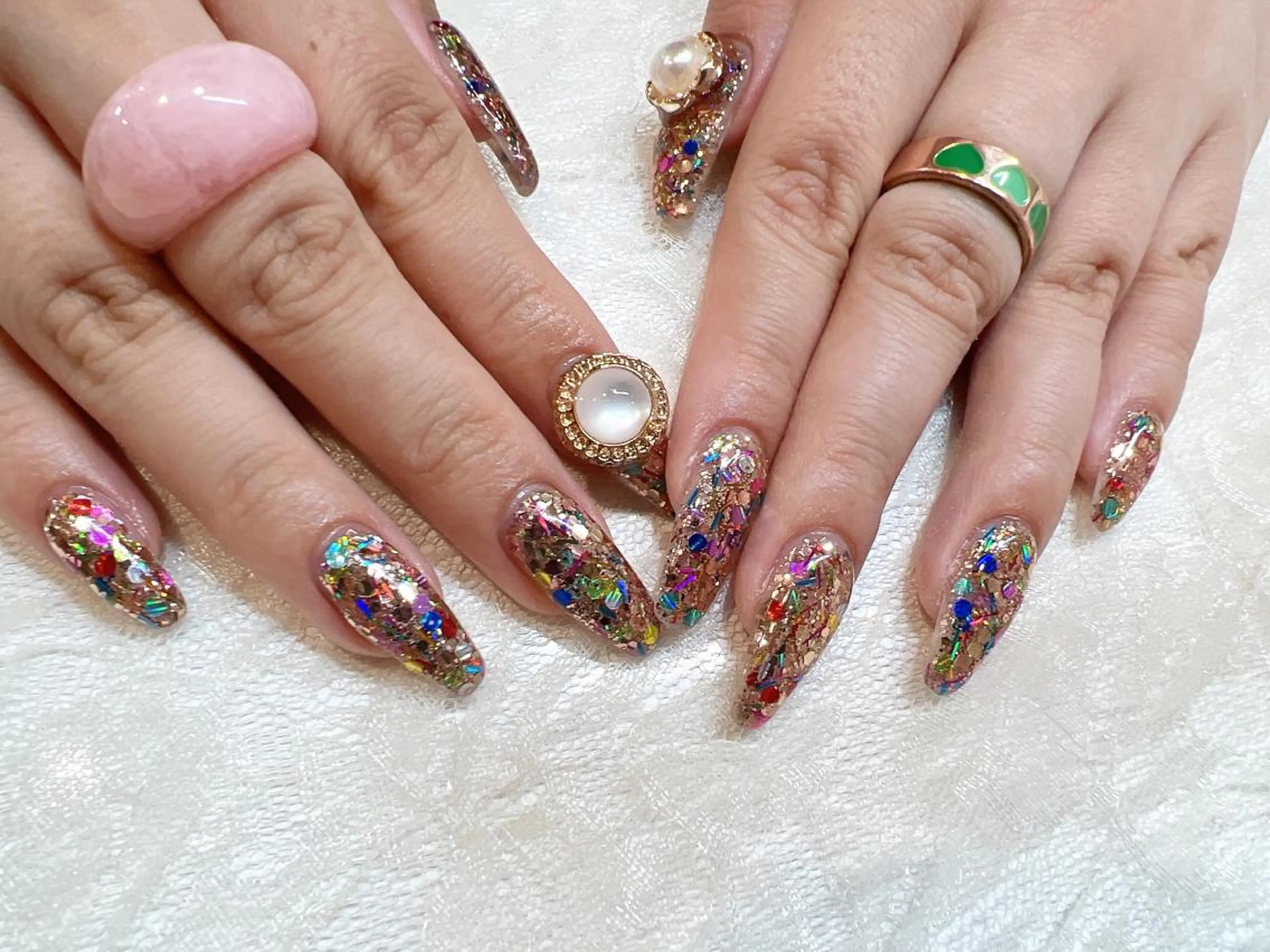 ネイル キラキラネイル ラメ(グリッター) ♡Nailist yui♡のネイルデザイン