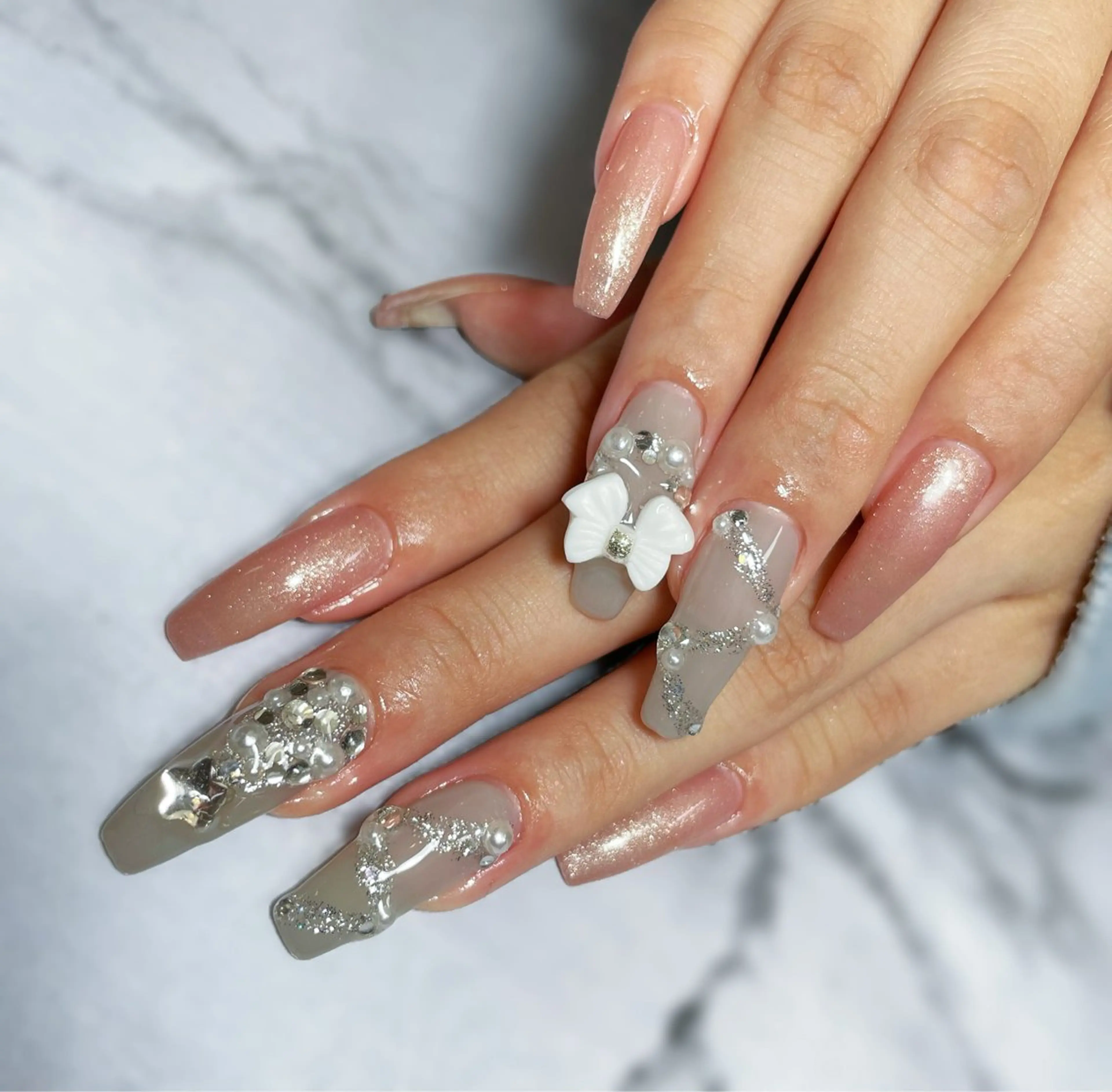 ネイル 冬ネイル クリスマス ハンドネイル S♡NAIL所属・S.NAIL Suuのネイルデザイン