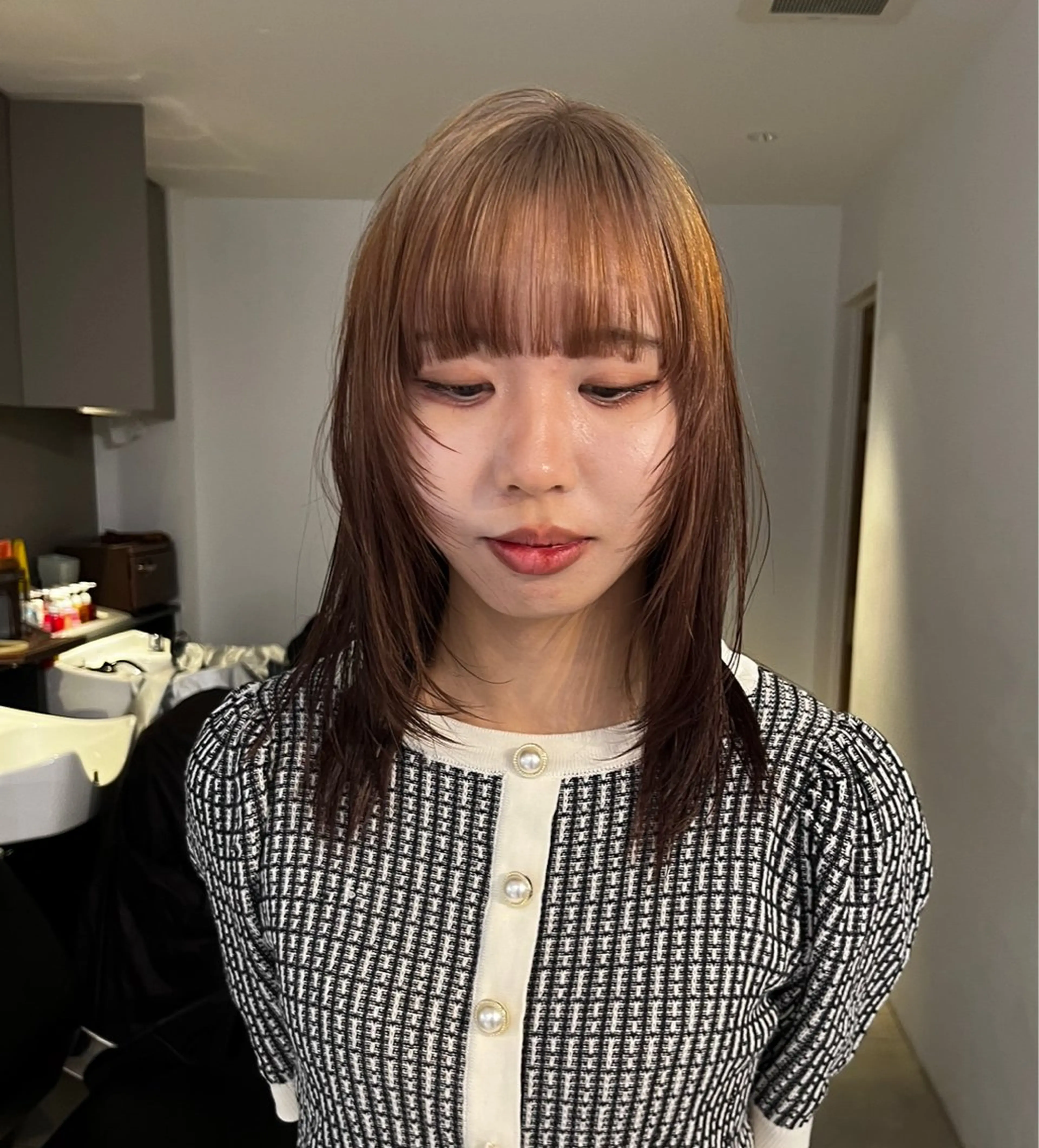 ロング カラー ブリーチ ブラウンカラー ブリーチなしカラー Halo所属・カットモデル募集中 IKUMI🎀のヘアスタイル