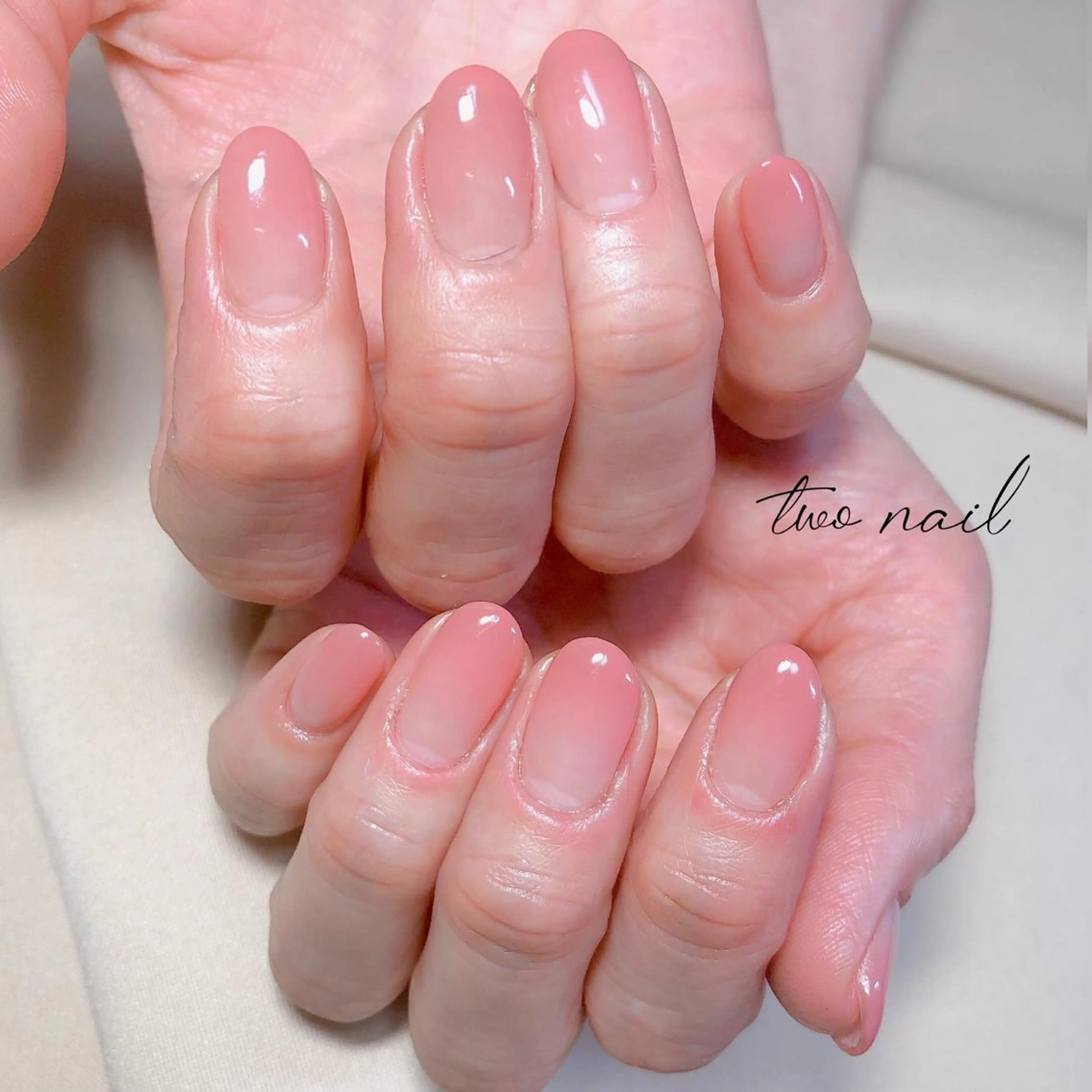 ネイル アートネイル フットネイル ハート ニュアンスネイル ホワイト ハンドネイル two nailのネイルデザイン