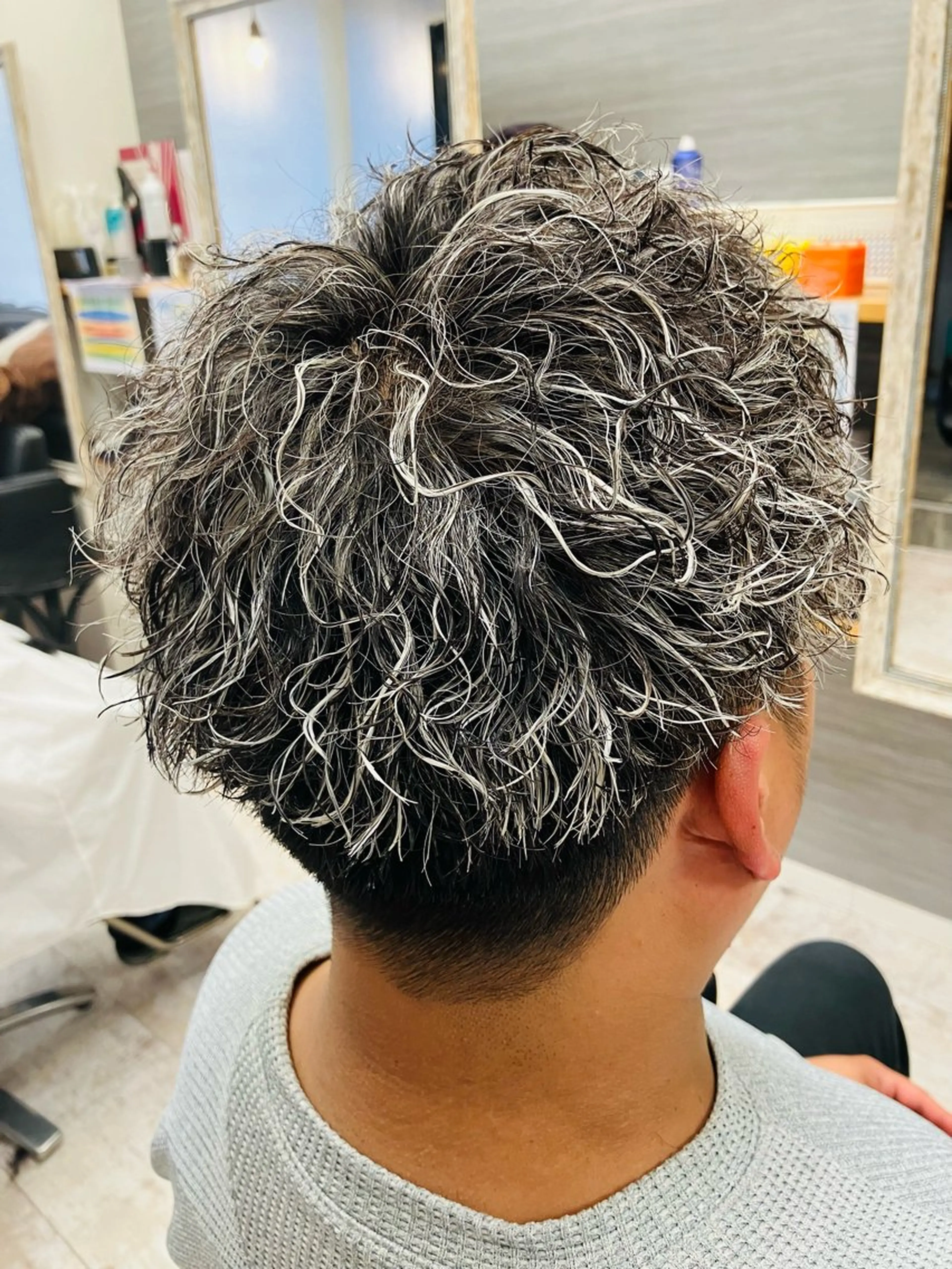 カラー パーマ メンズ カット ヘアカラー パーマ メンズ特化/パーマ/ フェードWATARUのヘアスタイル