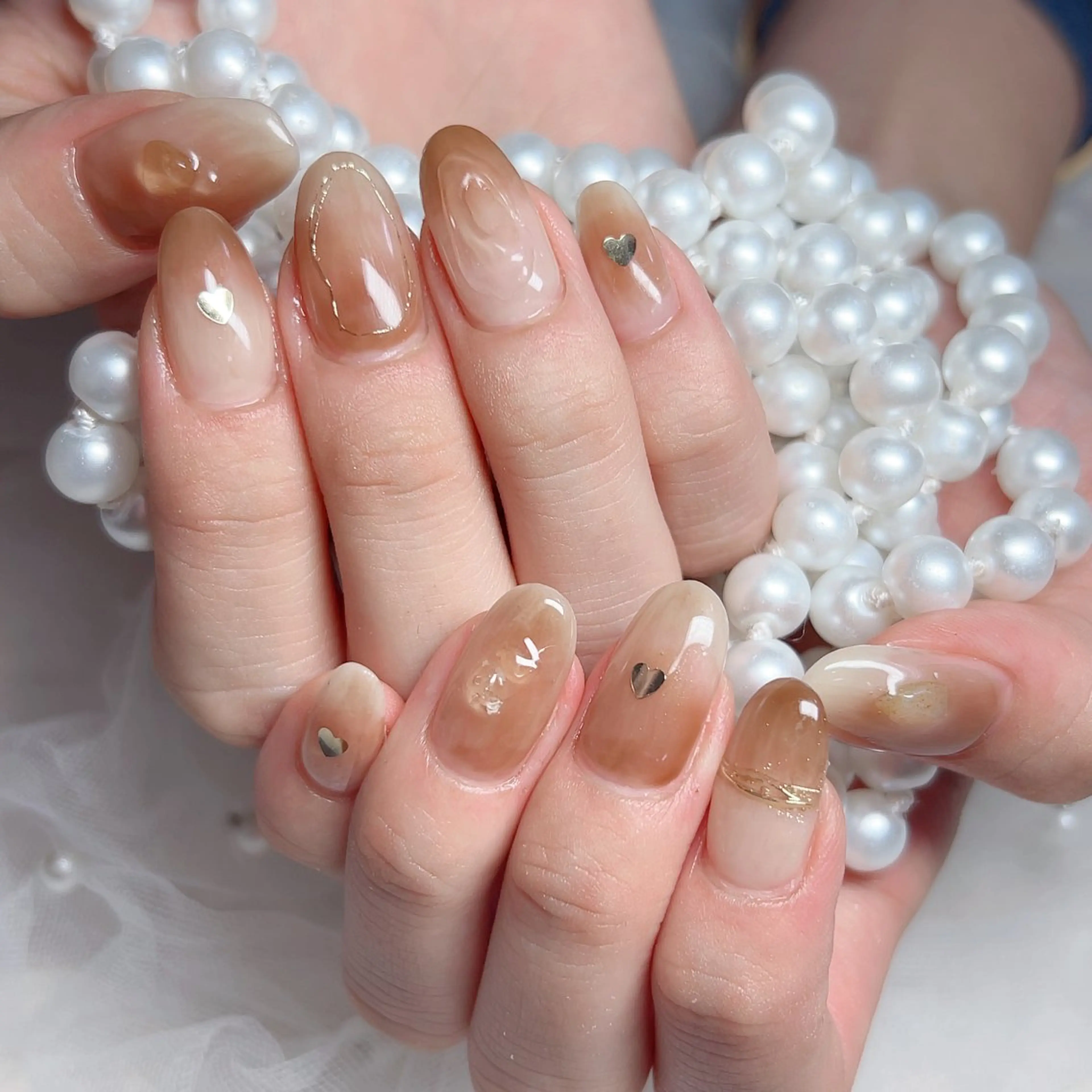ネイル ハンドネイル M🌷nail 長さだし専門店のネイルデザイン