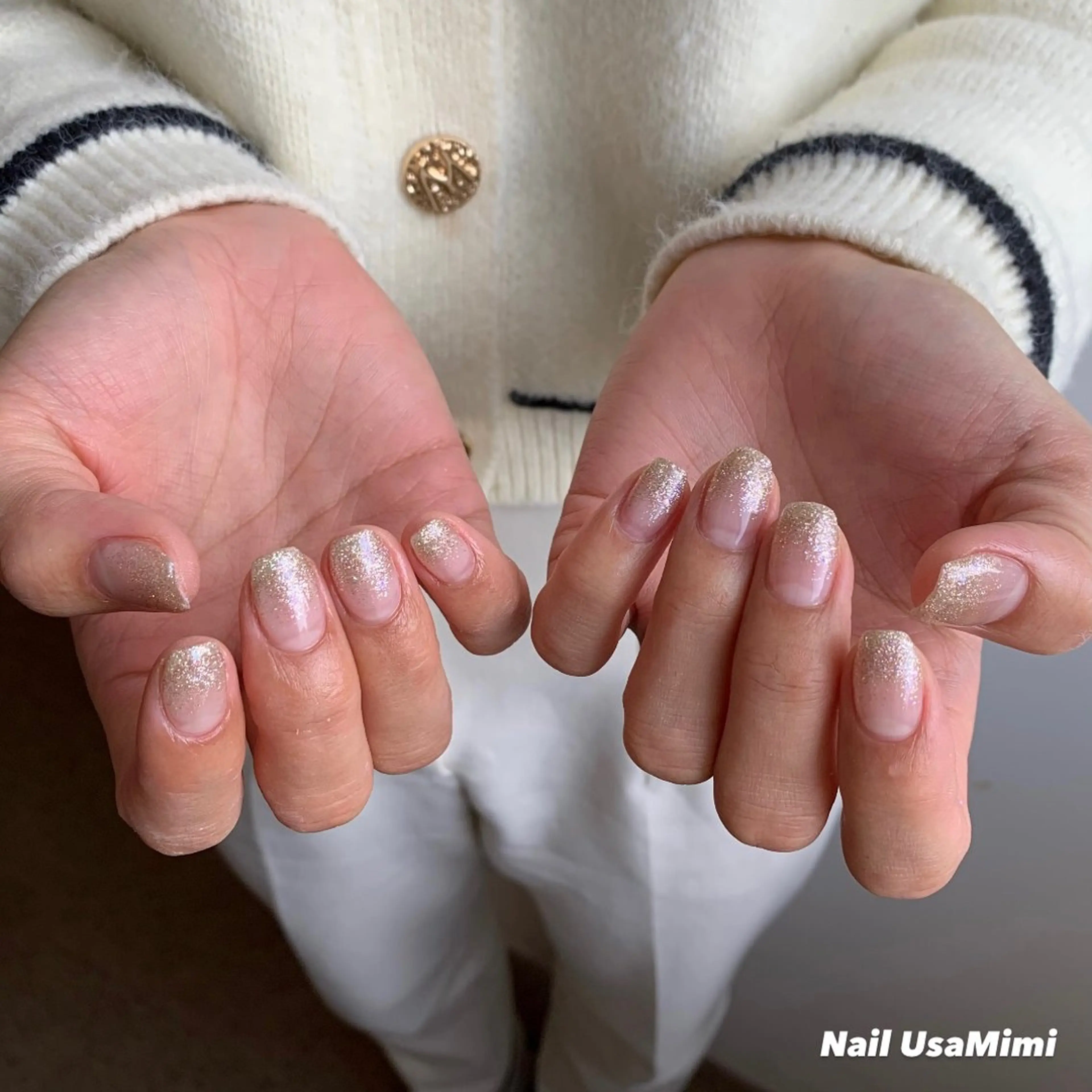 ネイル ジェルネイル マグネットネイル 持ち込み ワンカラーネイル パラジェル 本町ネイルNail UsaMimiのネイルデザイン