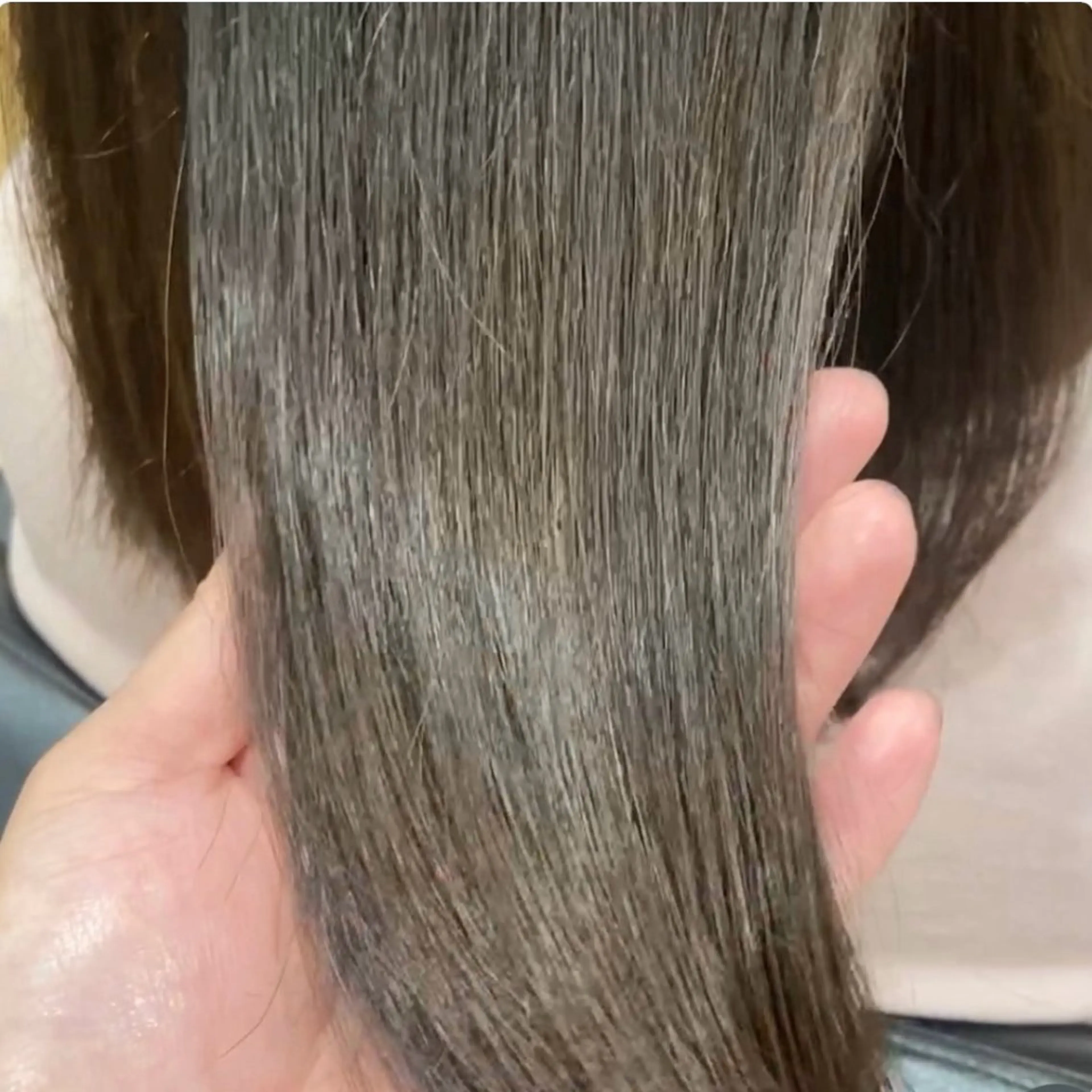 セミロング カラー 髪質改善 カット ヘアカラー トリートメント 艶の専門店/髪質改善 ×酸熱カラー/KONのヘアスタイル