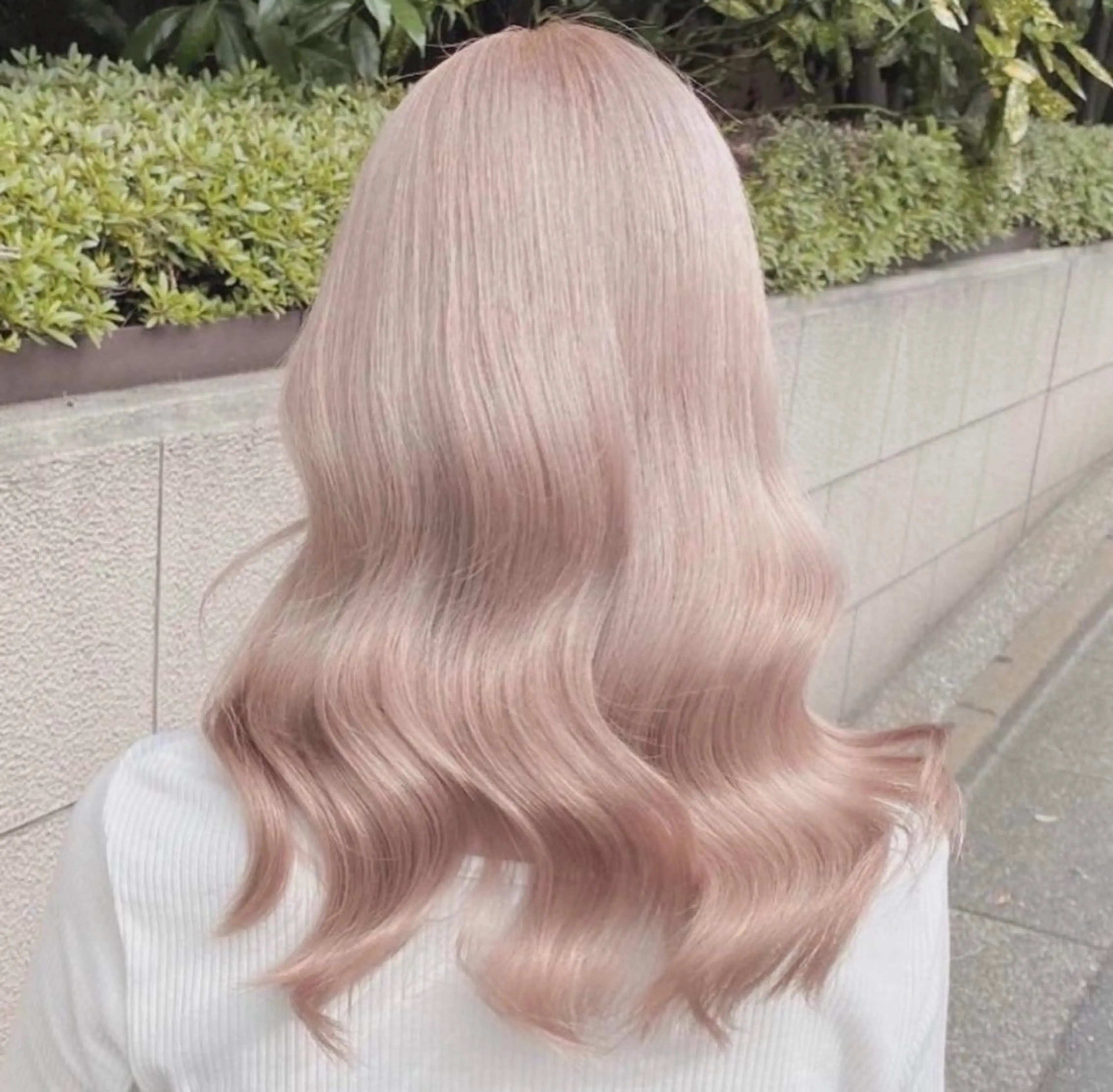 セミロング カラー ヘアカラー トリートメント ヘアセット 💕誰より可愛い💕 ピンク🎀YUUKAのヘアスタイル