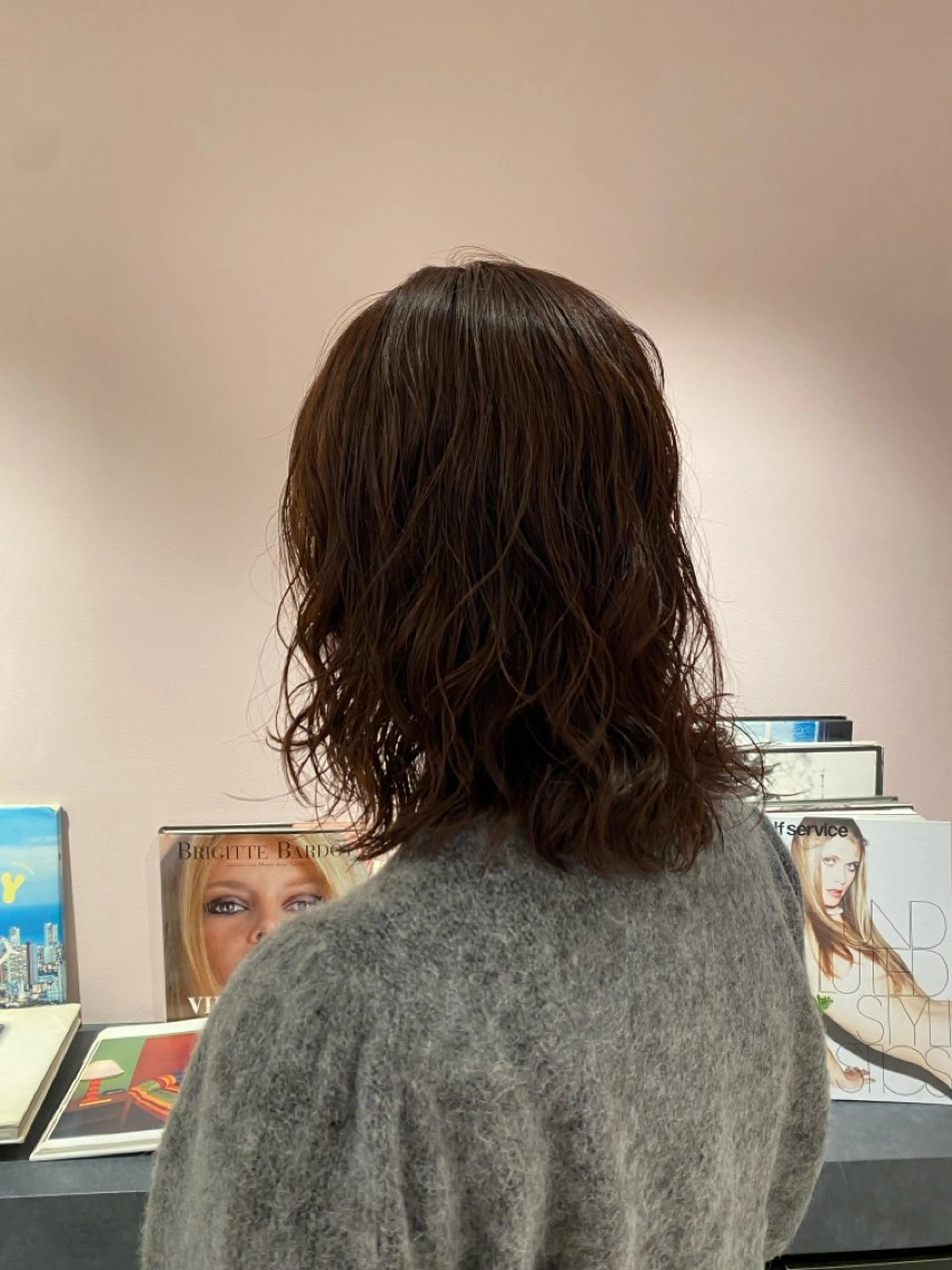 ミディアム パーマ ミディアムパーマ パーマ 🫧Miyu パーマ 縮毛🫧のヘアスタイル