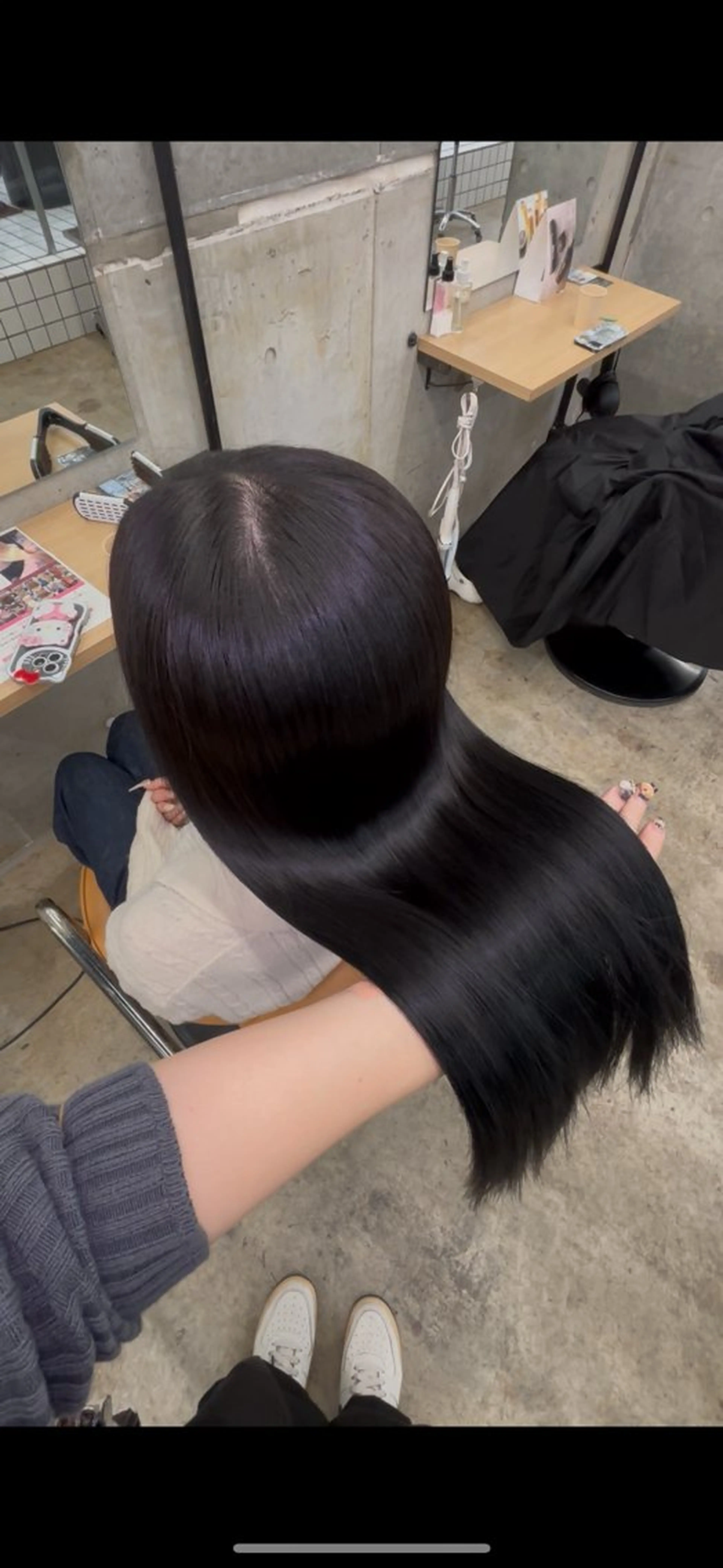 ロング カラー 縮毛矯正 トリートメント ダメージレス艶カラー MISAKI🦋のヘアスタイル