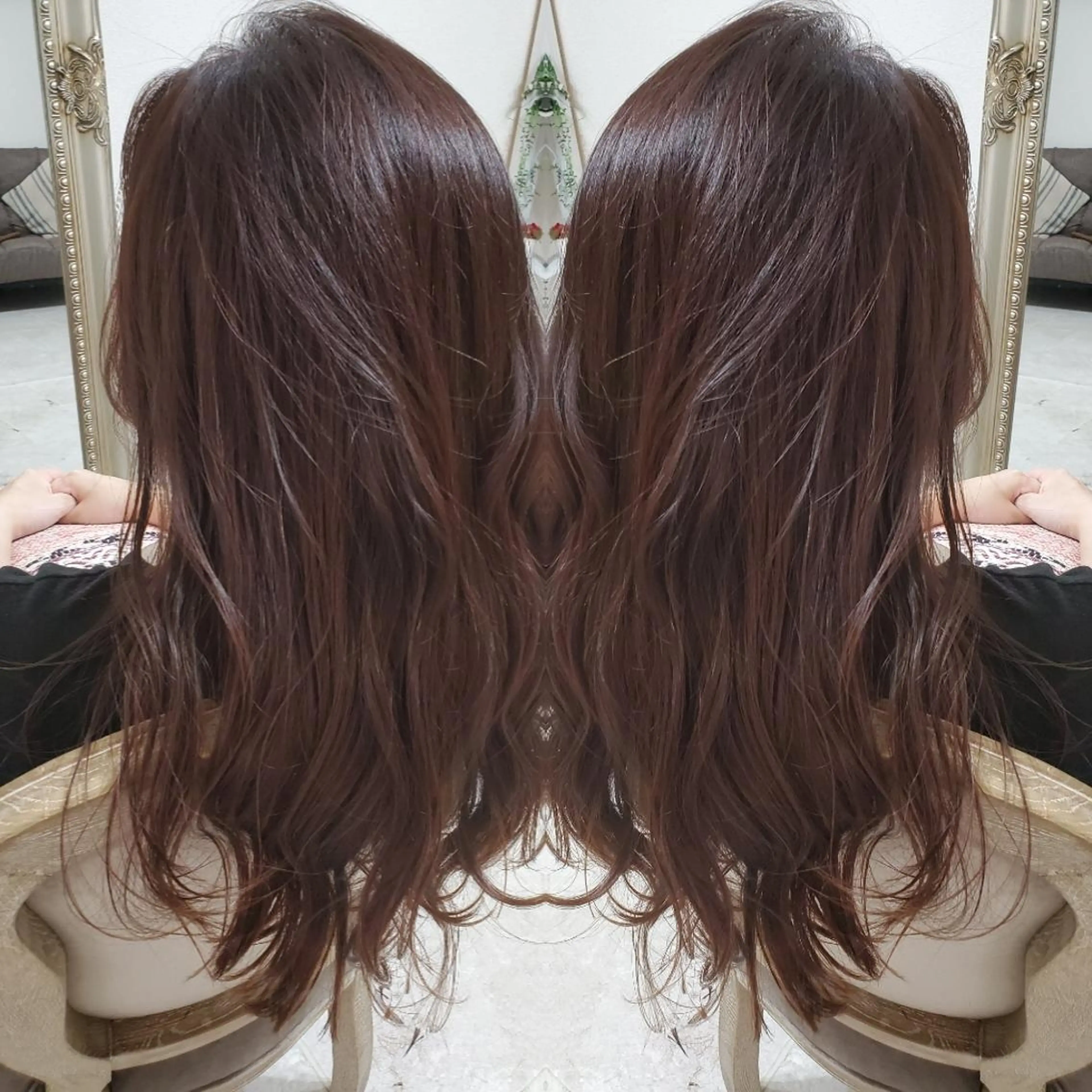 カラー ロング ヘアアレンジ See by merのマツエク・マツパデザイン