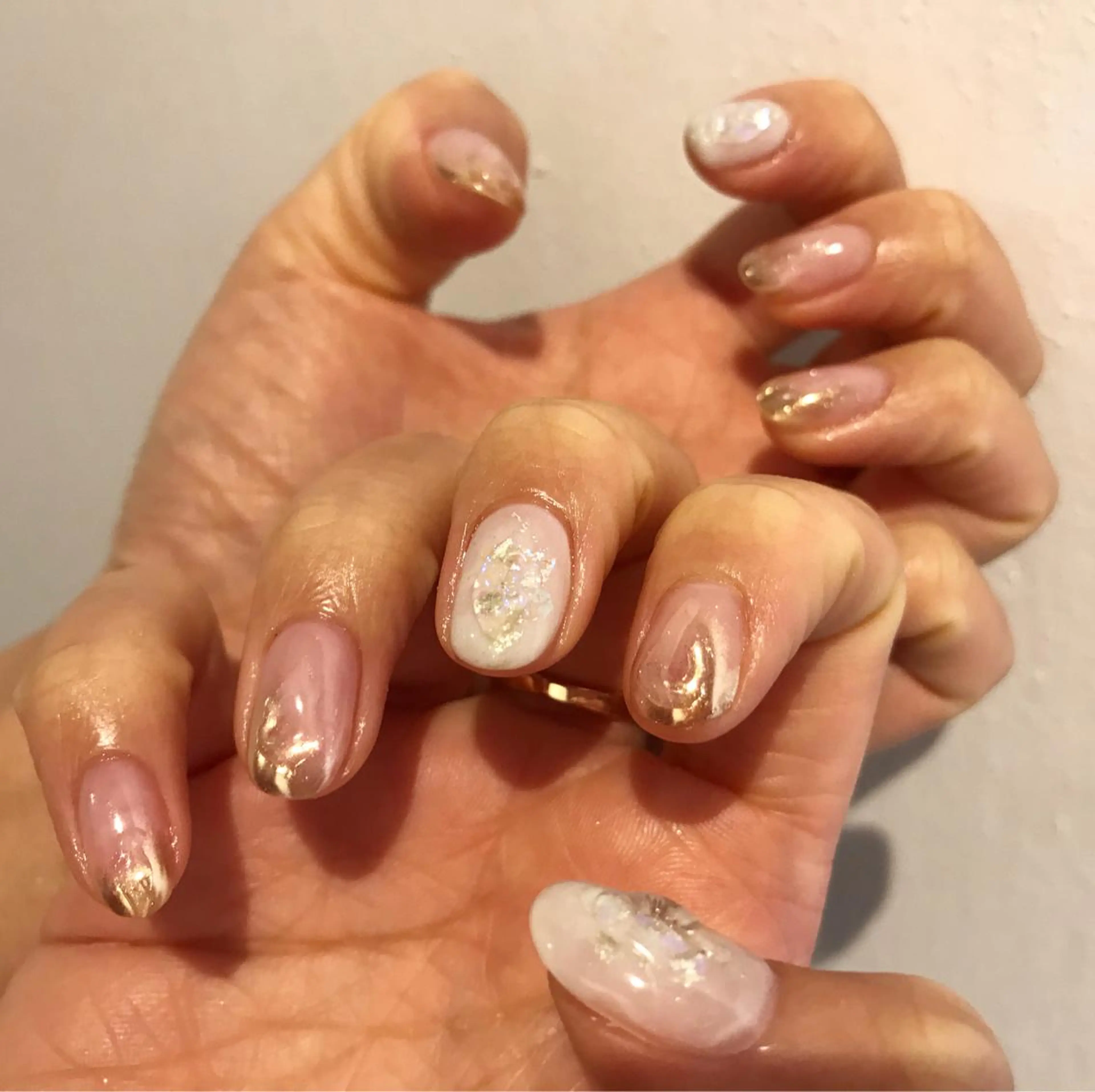 ネイル 持ち込み ニュアンスネイル nail salon　Natural Cure所属・平井 彩香のネイルデザイン