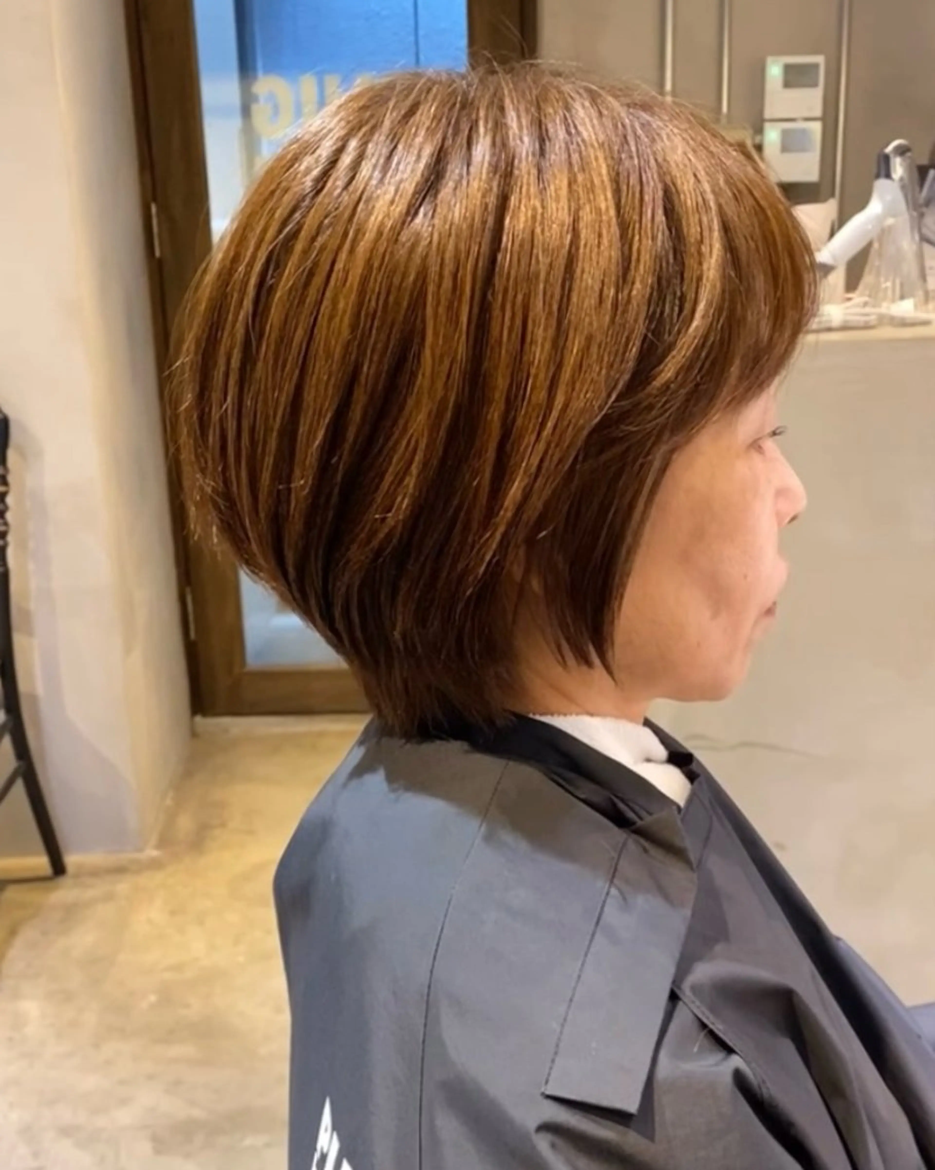 ショート カット ヘアカラー とびまつ /ショート/脱白髪染のヘアスタイル