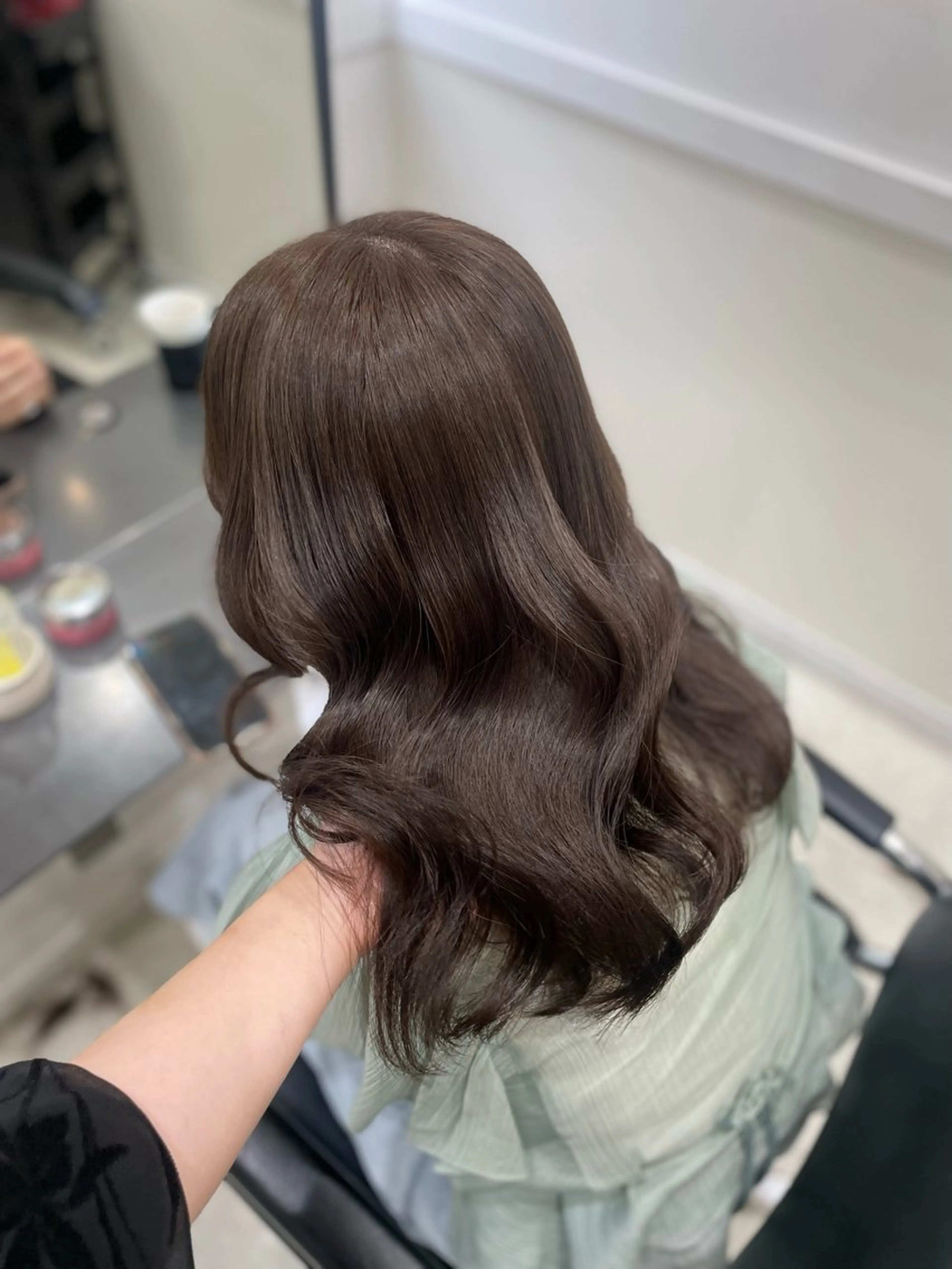 セミロング ヘアカラー トリートメント ヘアセット GO TODAY SHAiR SALON所属・🤍韓国トレンド ヘア🤍miku🤍のヘアスタイル