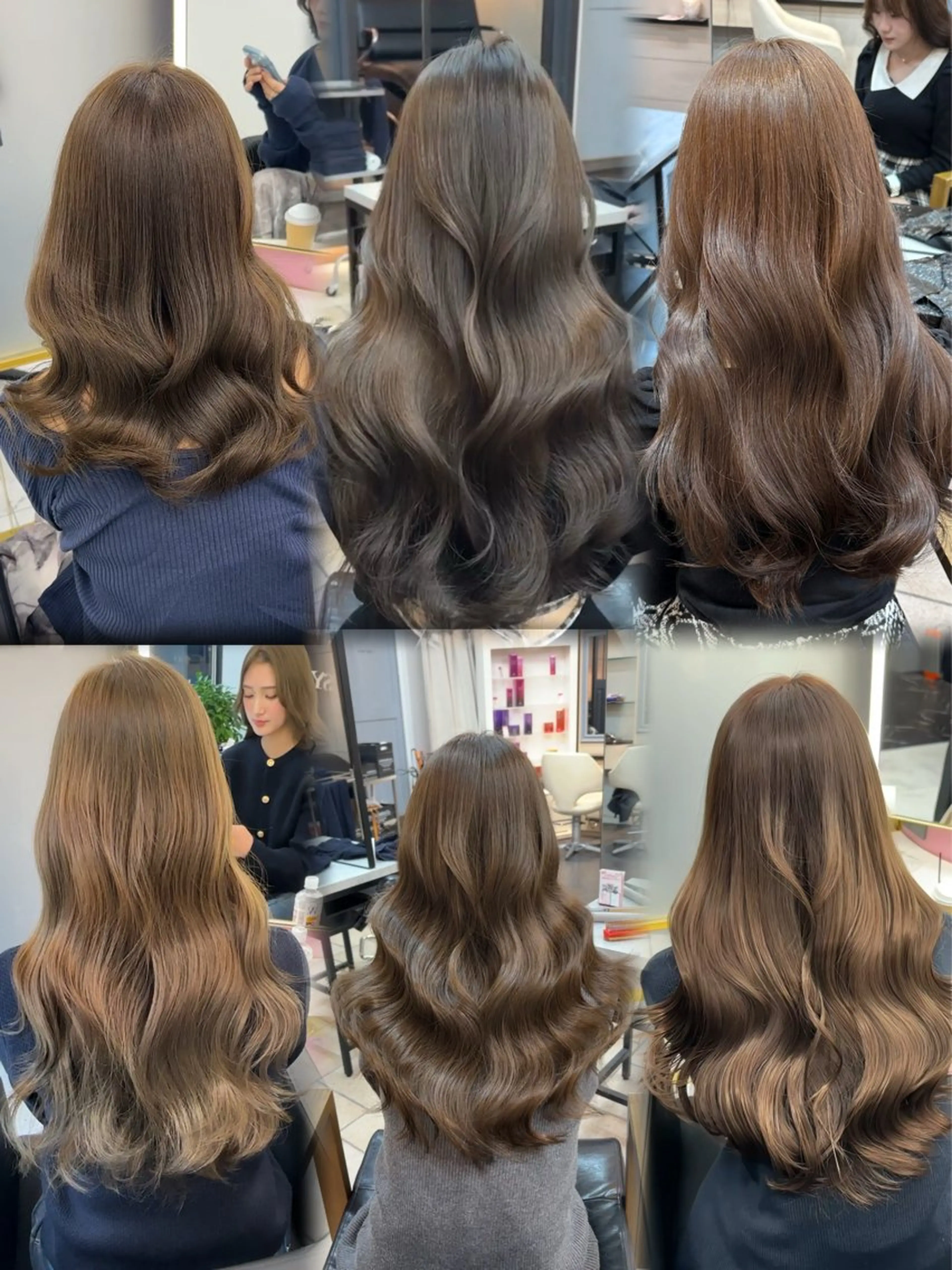 ロング 無料カット/原宿/ オリーブカラーこはるのヘアスタイル