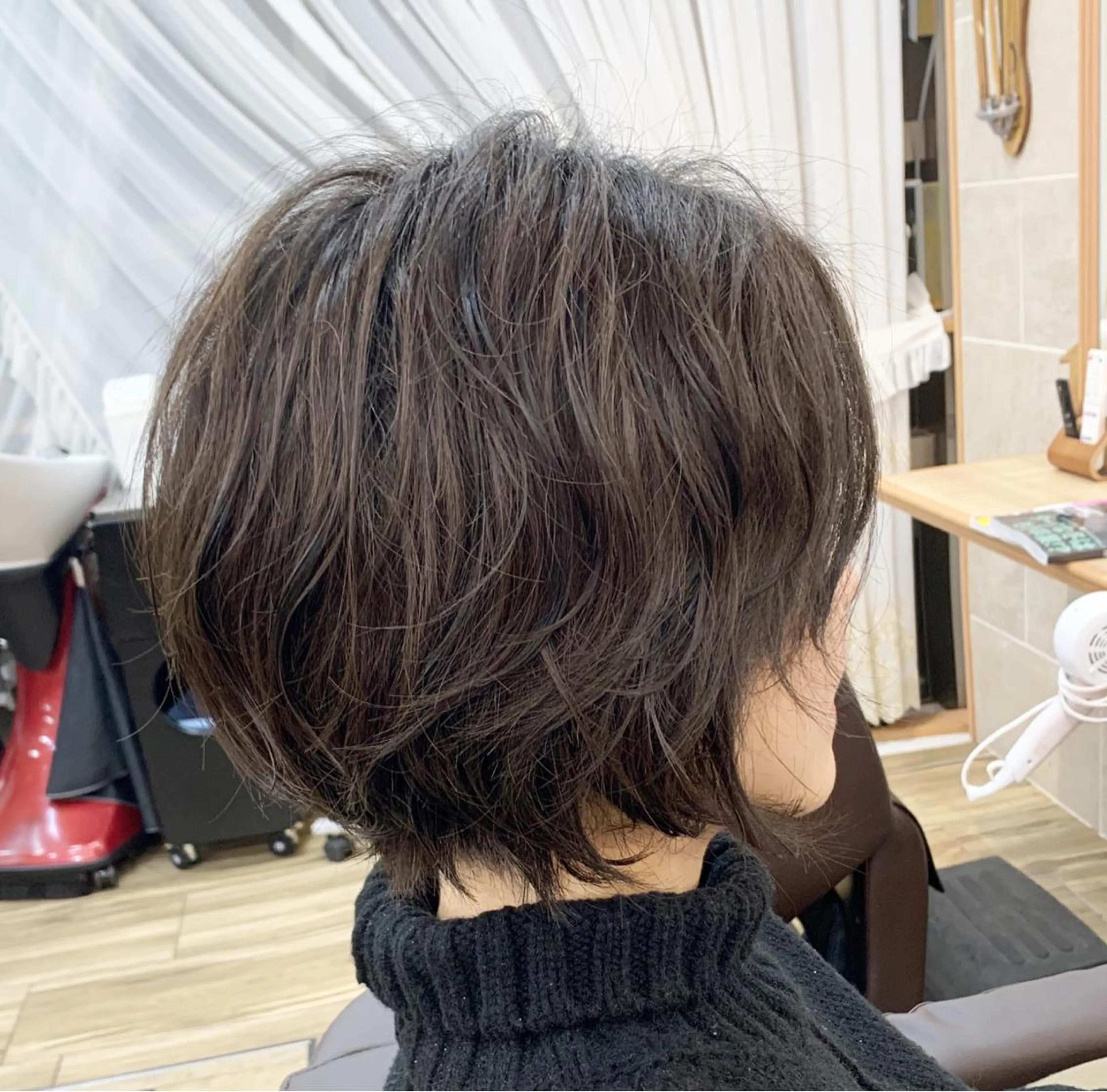 ショート パーマ ショートボブ ボブ ショートヘア 平尾 拓也のヘアスタイル