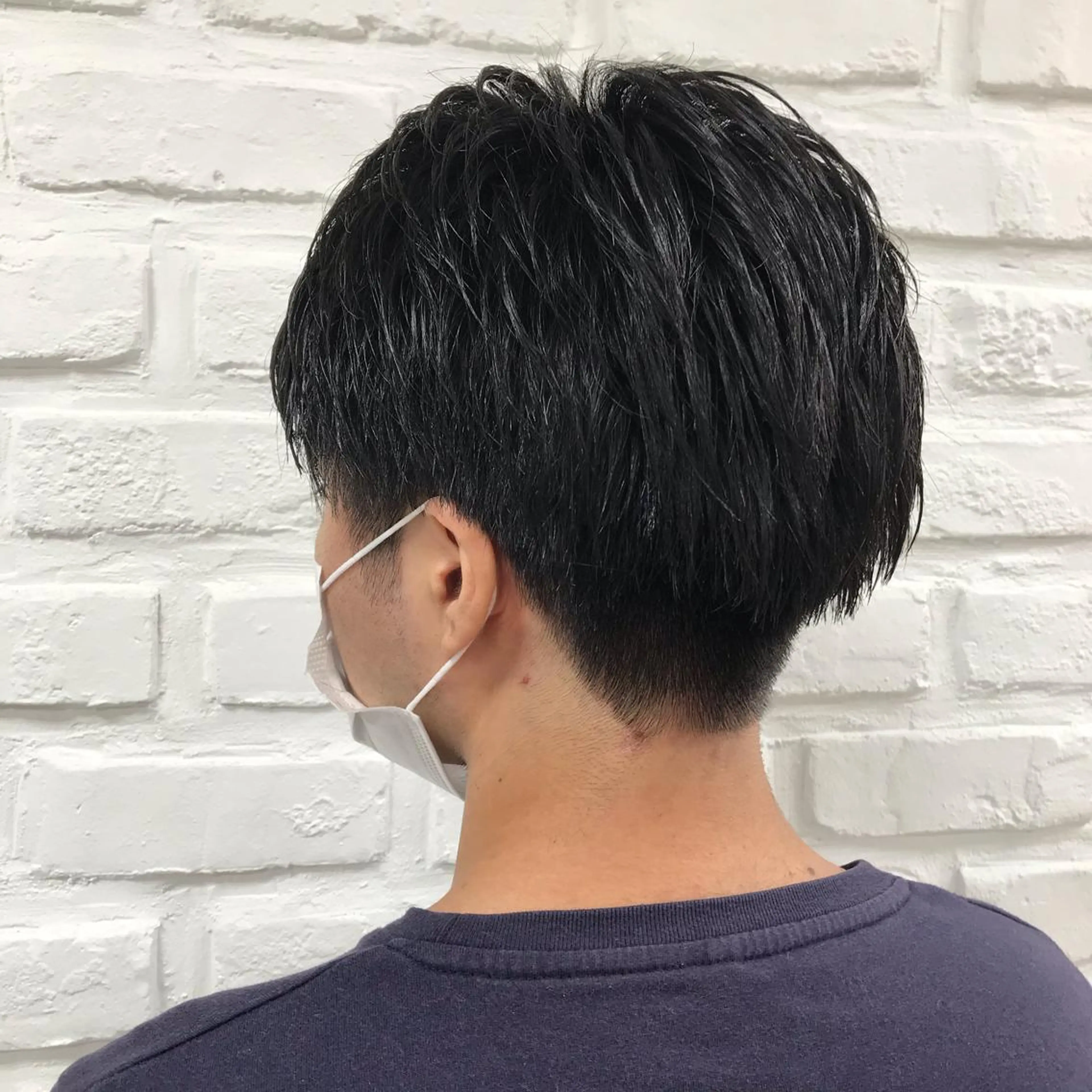 ショート メンズ ツーブロック 刈り上げ カット 暖色カラー💜 中山由梨のヘアスタイル