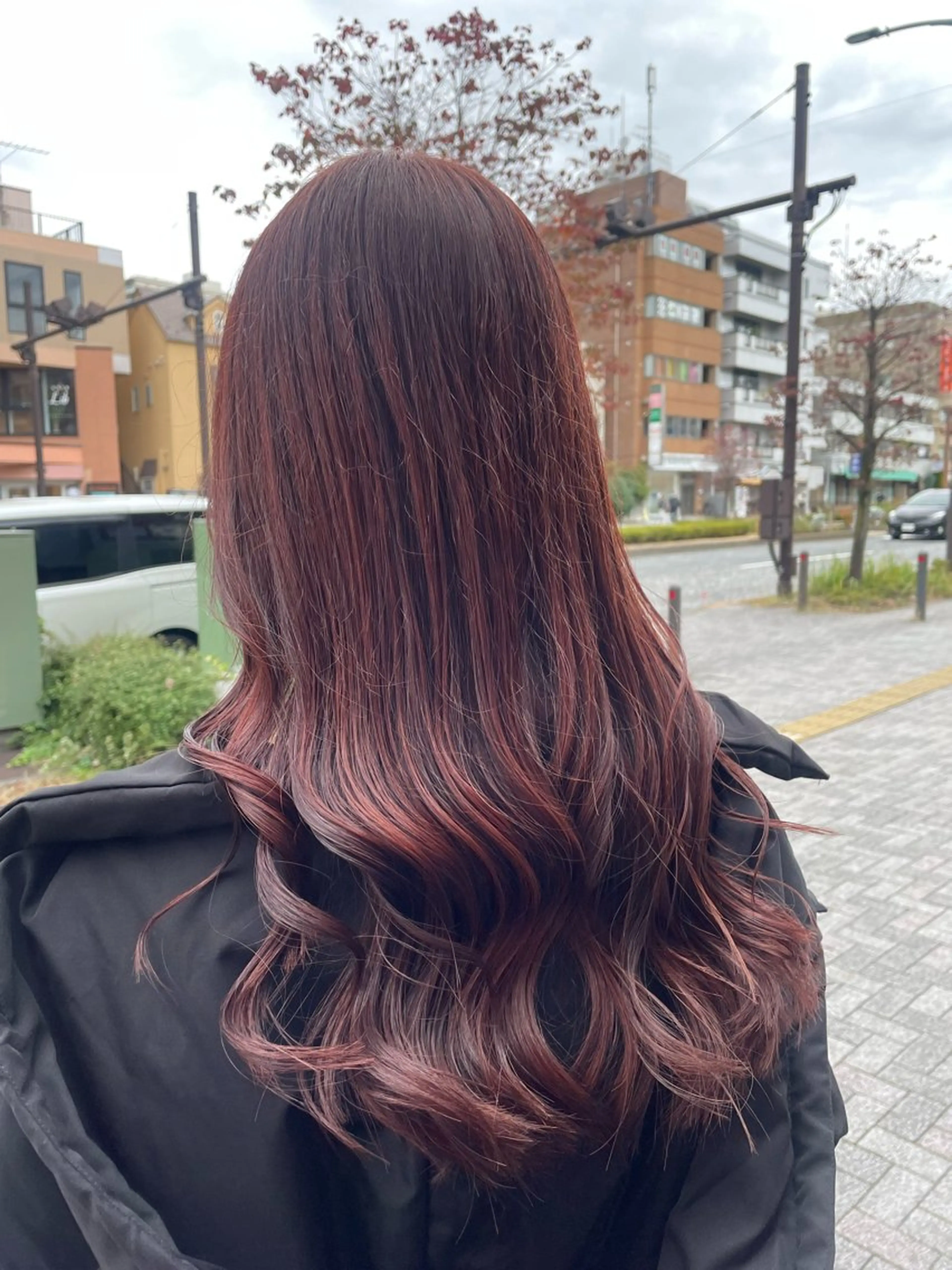 ロング カラー ヘアカラー トリートメント 💞暖色カラー 💞risaのヘアスタイル