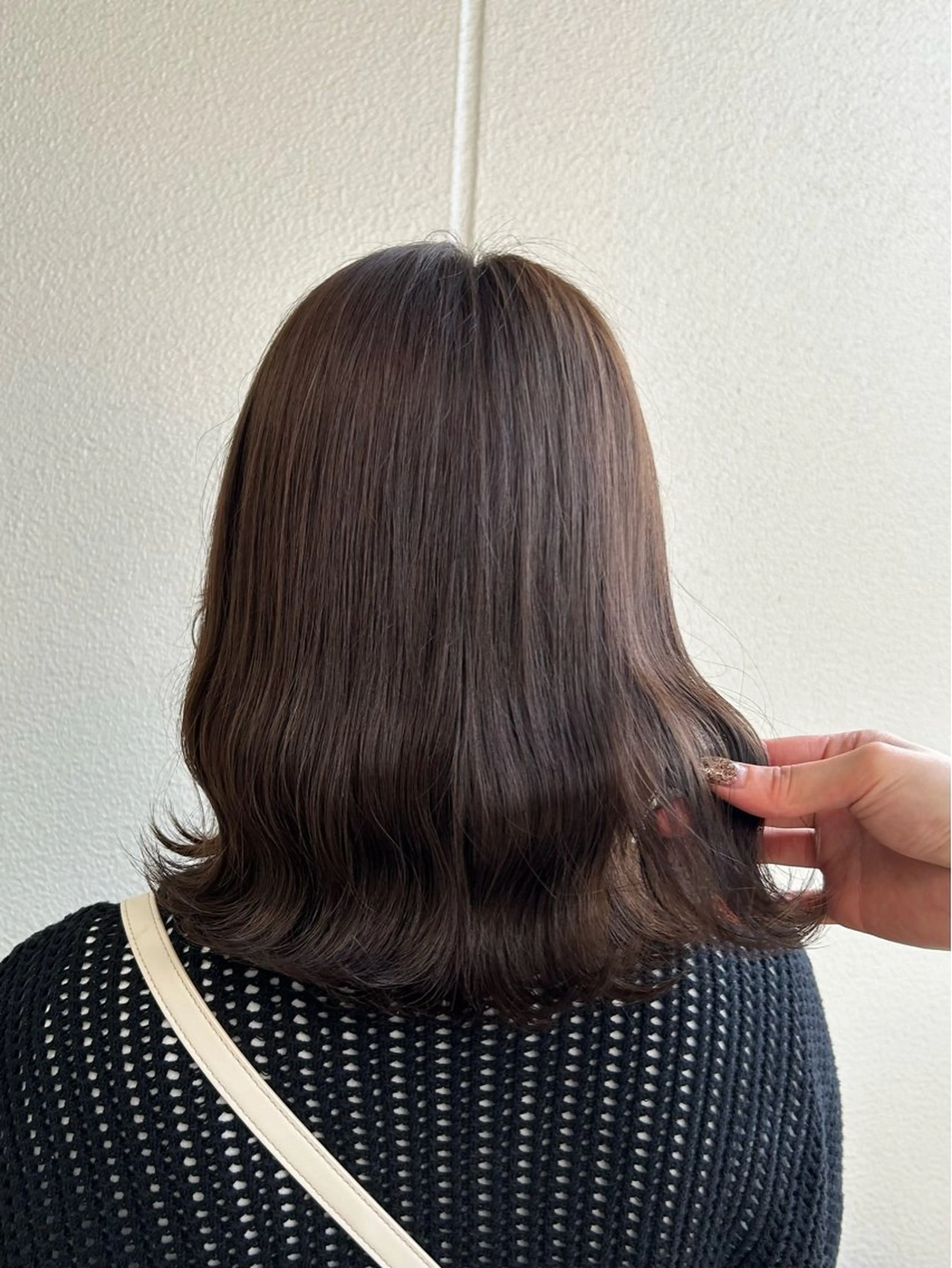 ミディアム カラー ヘアアレンジ ブラウンカラー グレージュ 《暖色/韓国レイヤー 》🇰🇷桑原ユキネのヘアスタイル