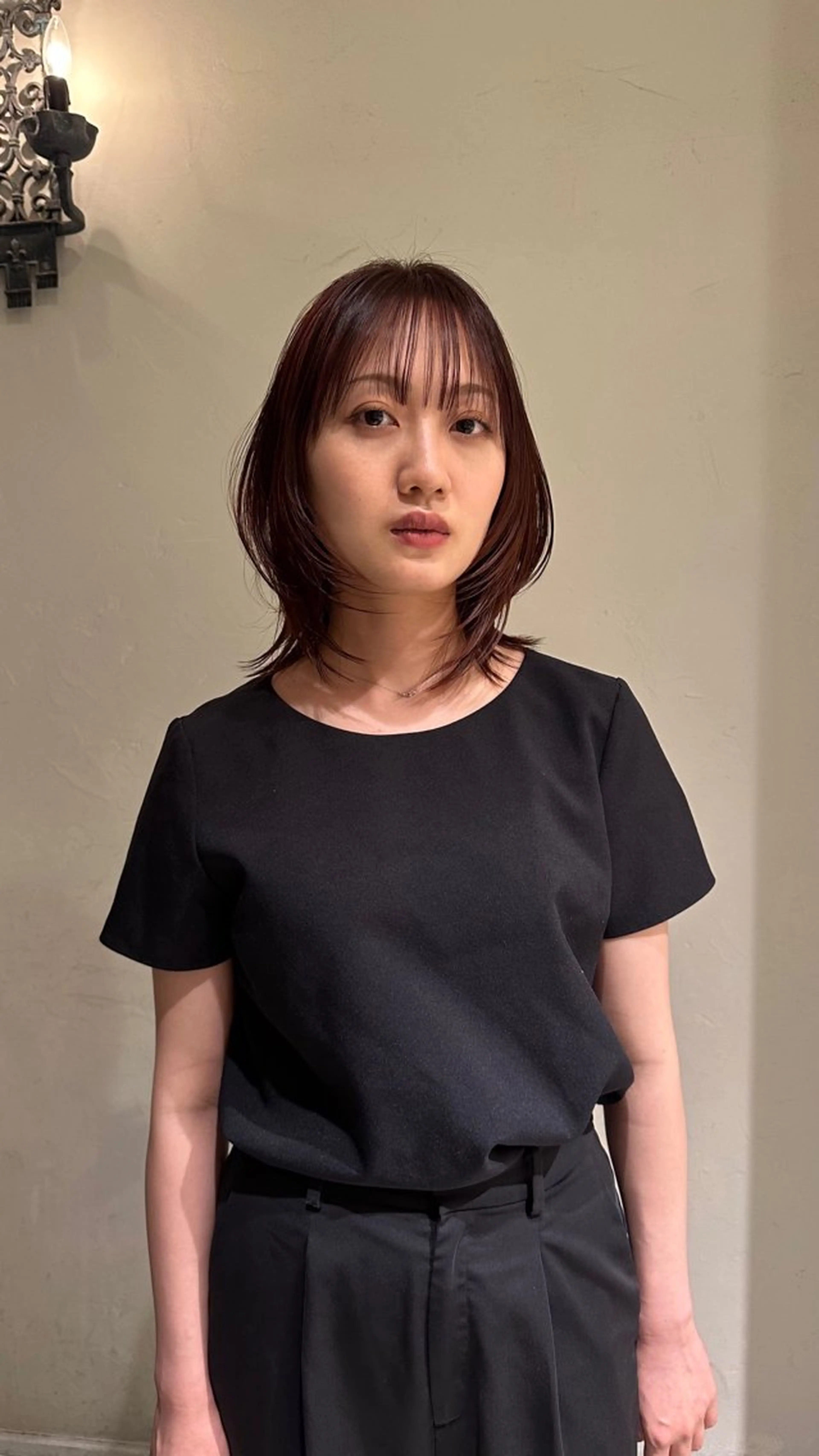 ミディアム カット ヘアカラー ショート無料カット 募集🩶narumiのヘアスタイル