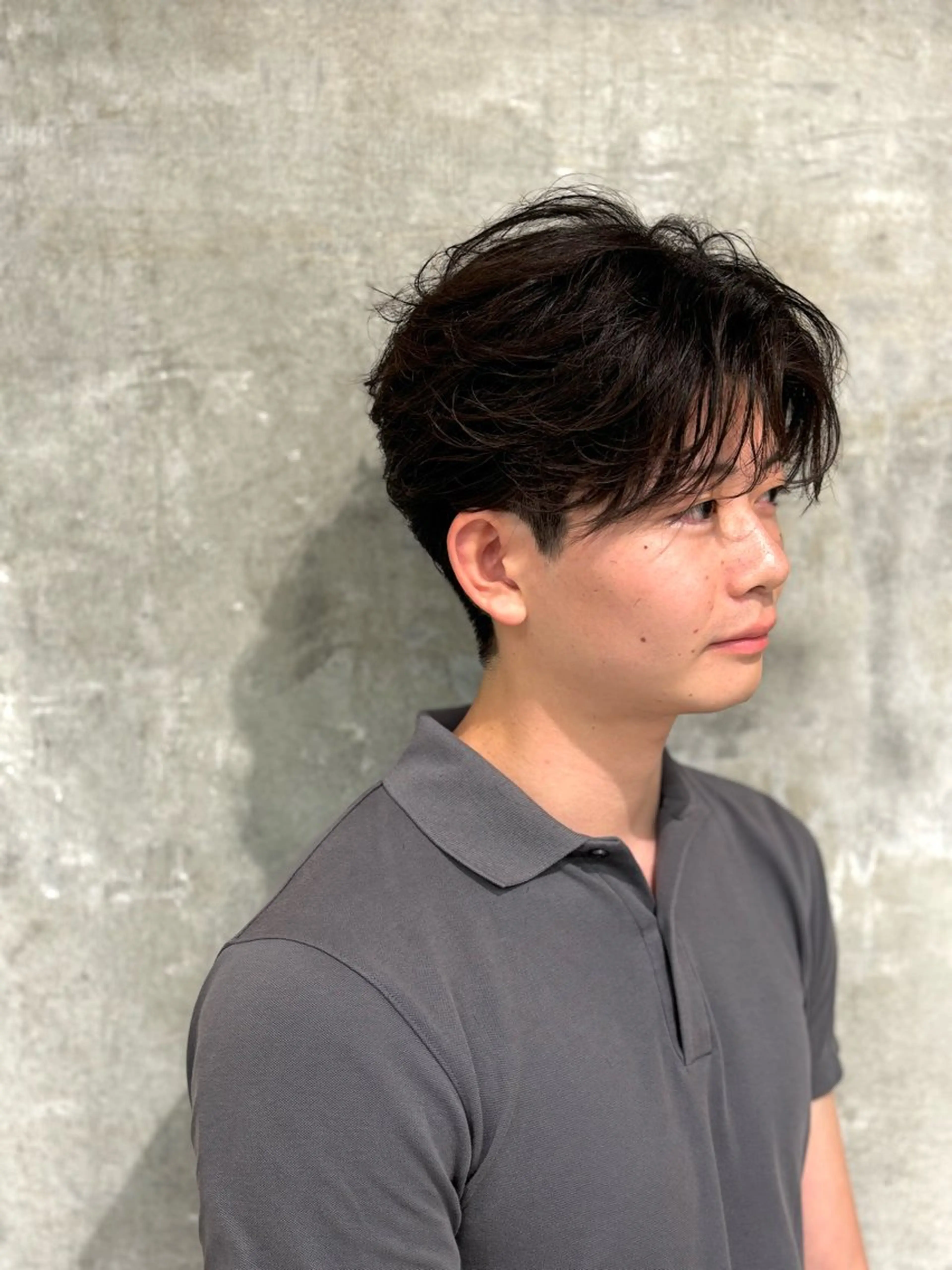 【men's only】カットモデル🚹　センターパートスタイルの写真