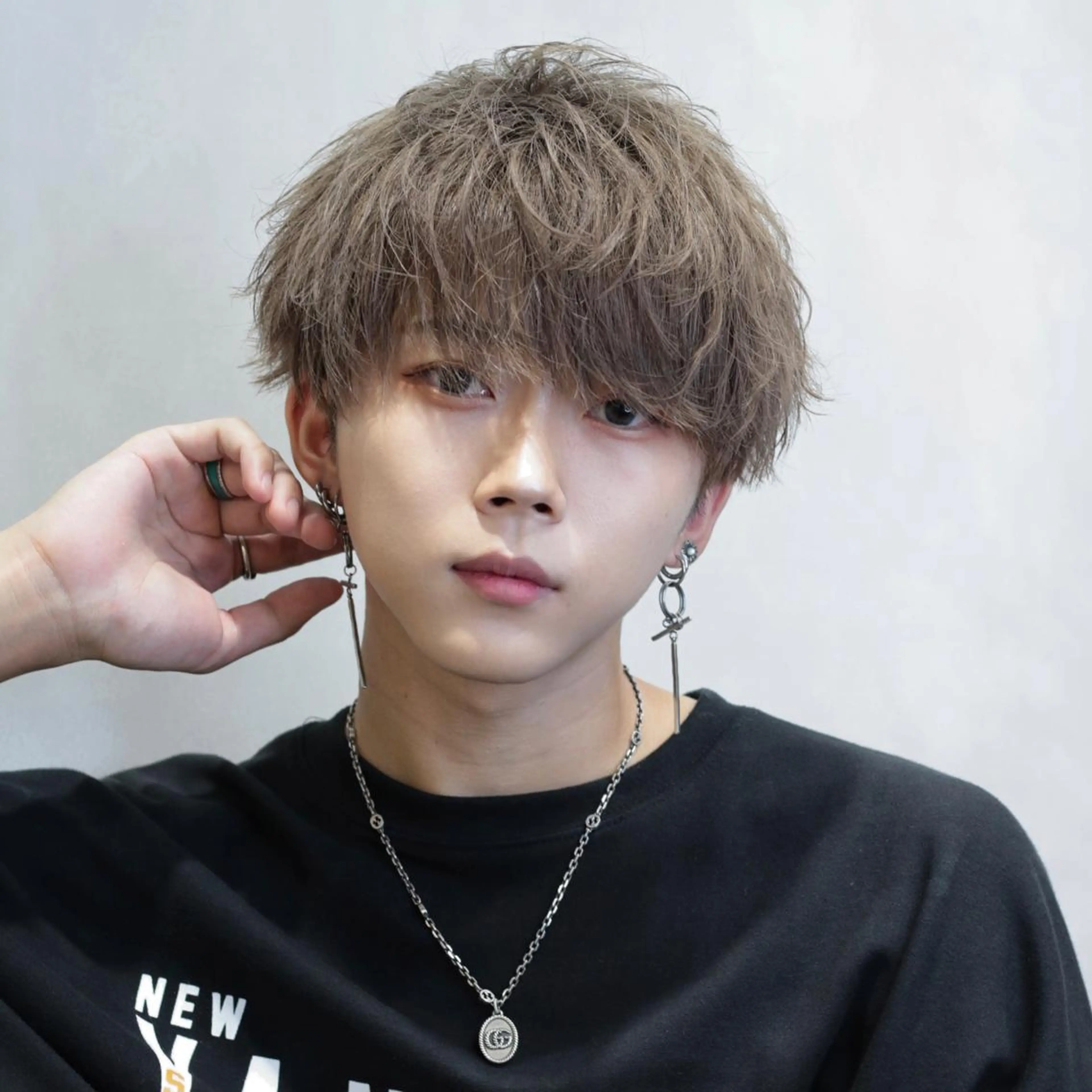 ショート パーマ ヘアアレンジ メンズ メンズパーマ 飯塚 想のヘアスタイル