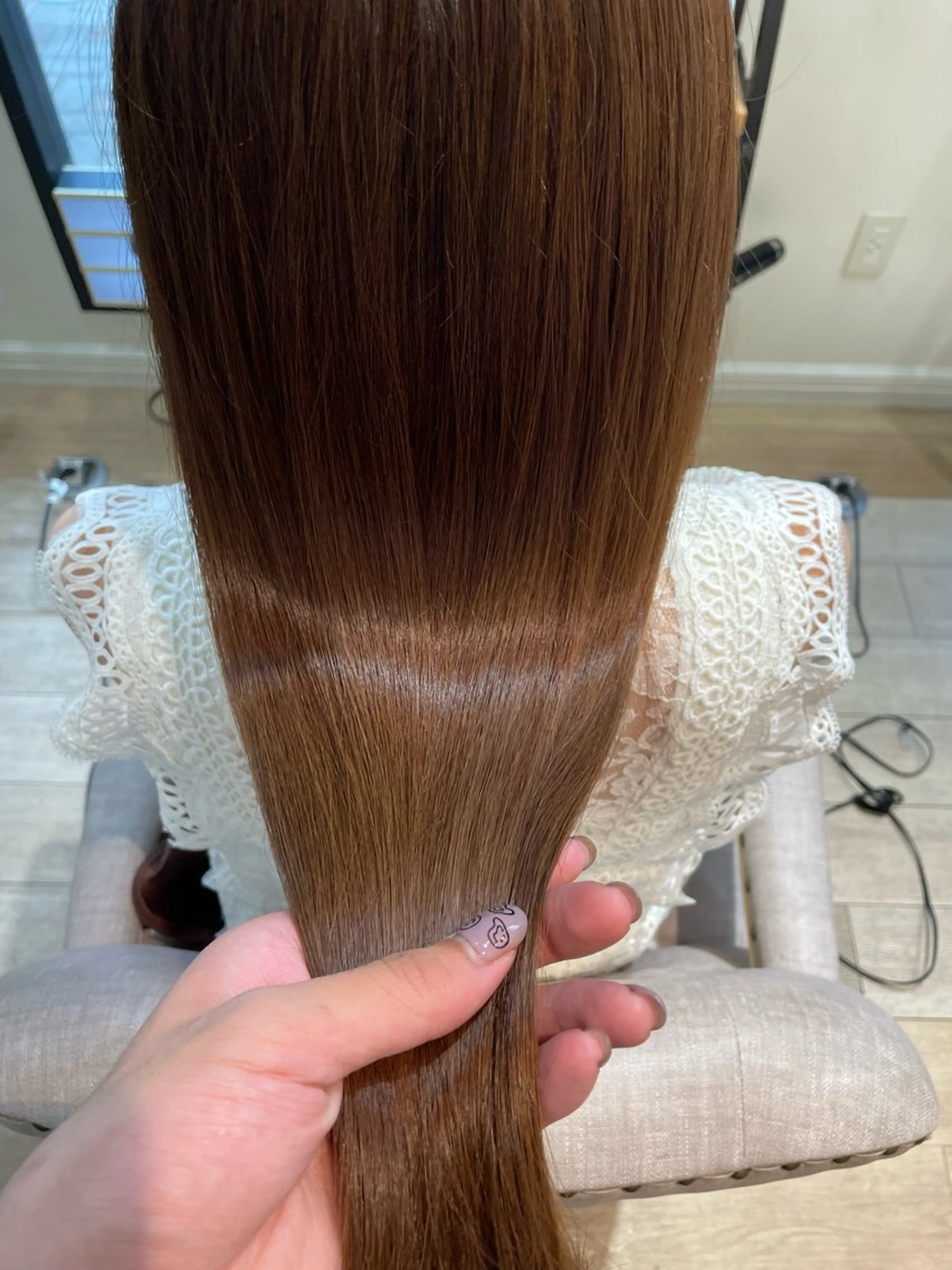 ロング カラー 松尾 遥花のヘアスタイル