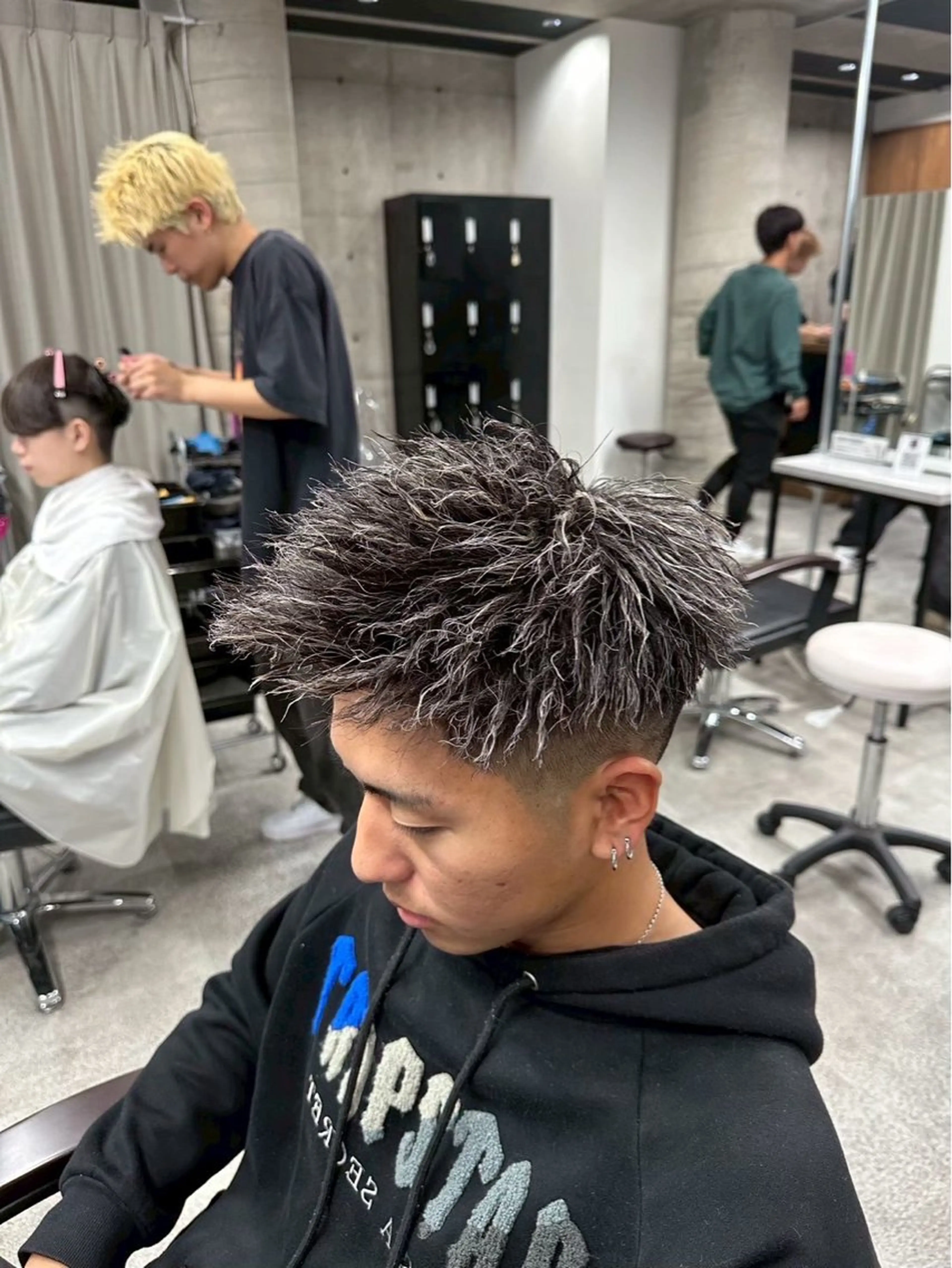 ショート メンズ メンズメッシュ カット ヘアカラー パーマ era本店所属・笹尾 陸/era本店 メンズ短髪系美容師のヘアスタイル