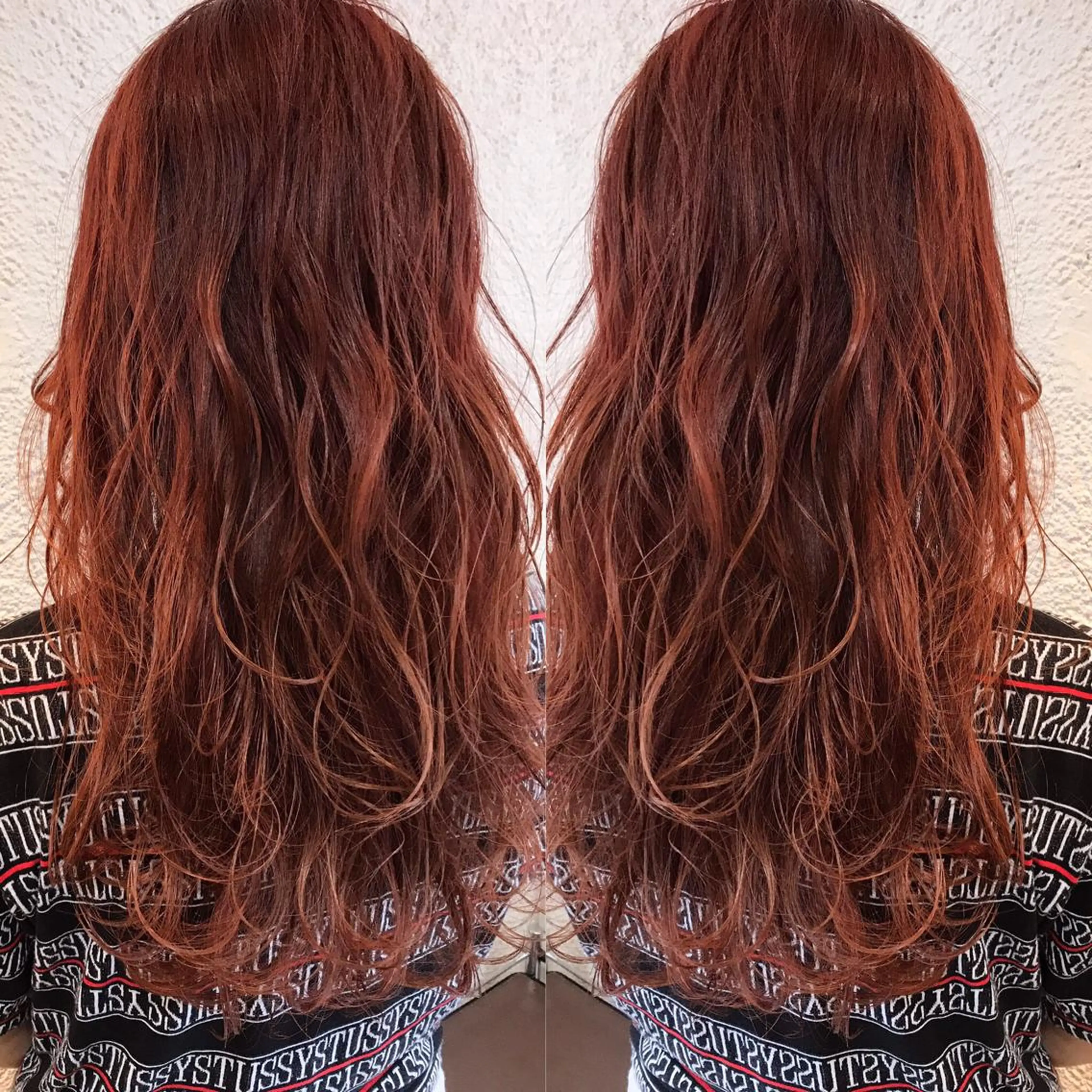 ロング カラー シールエクステ⭐️ オオミタクヤのヘアスタイル