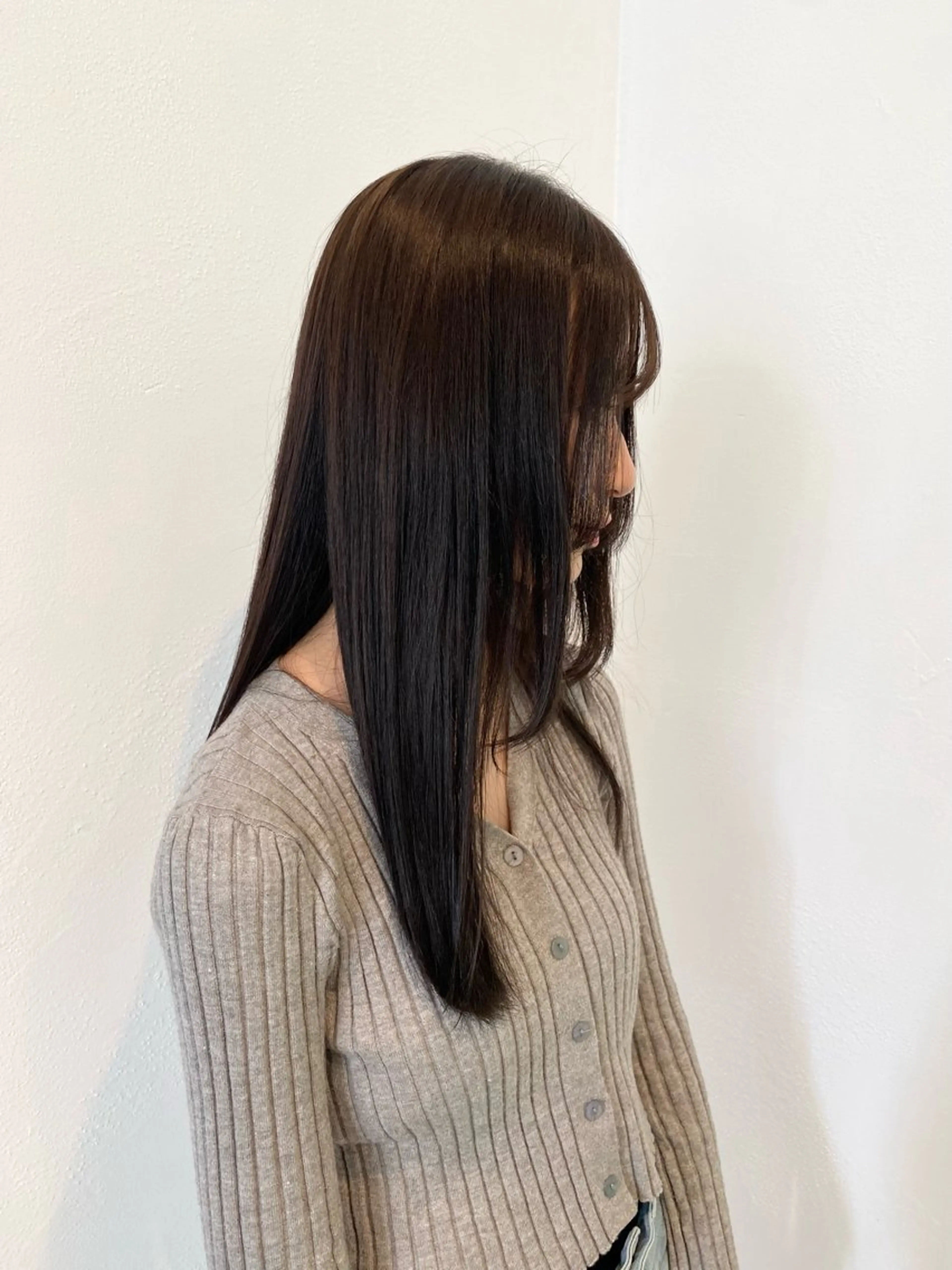 💎髪質改善前髪縮毛矯正+カットの写真