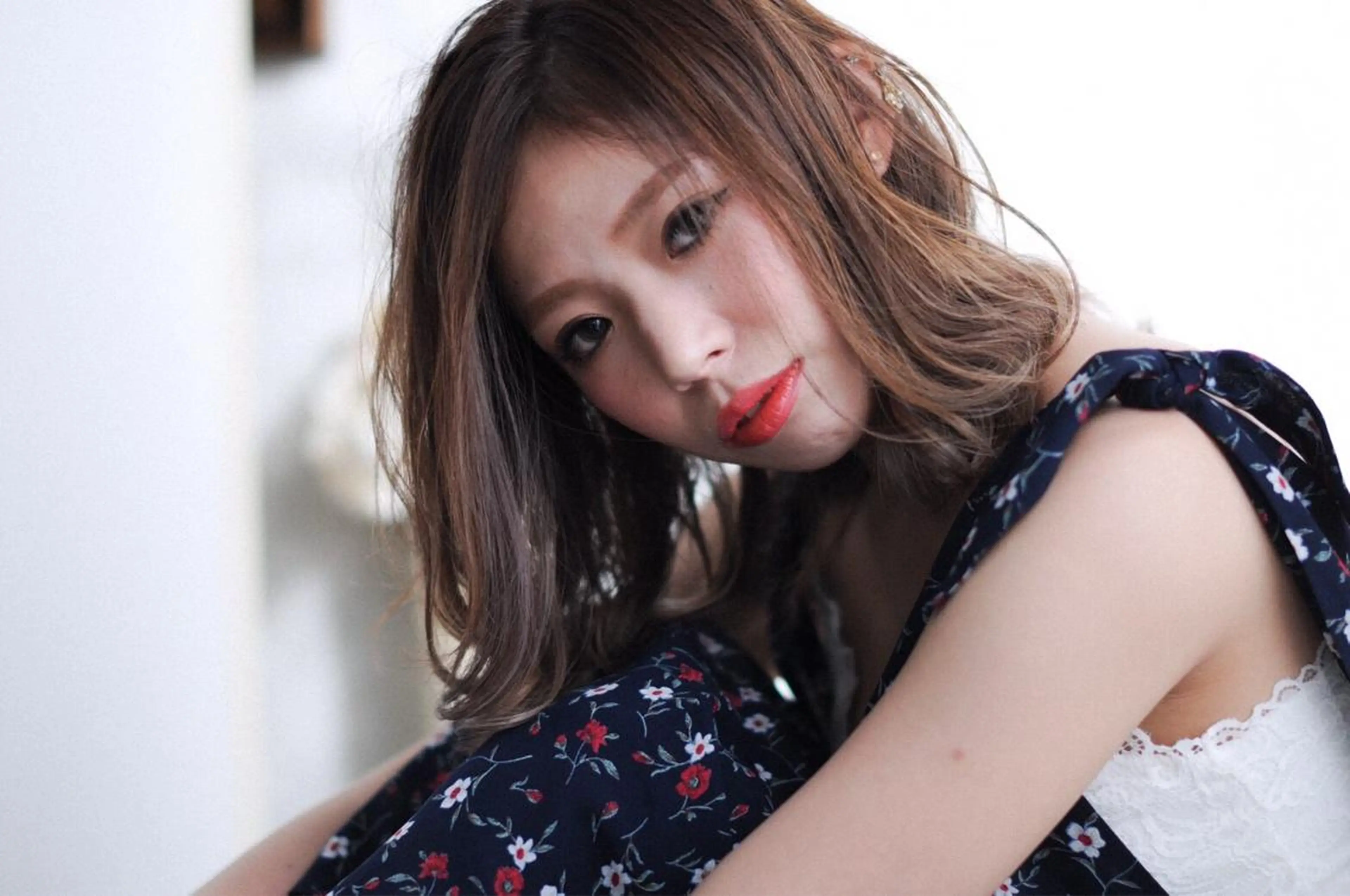 ミディアム カラー 松村 崇弘のヘアスタイル