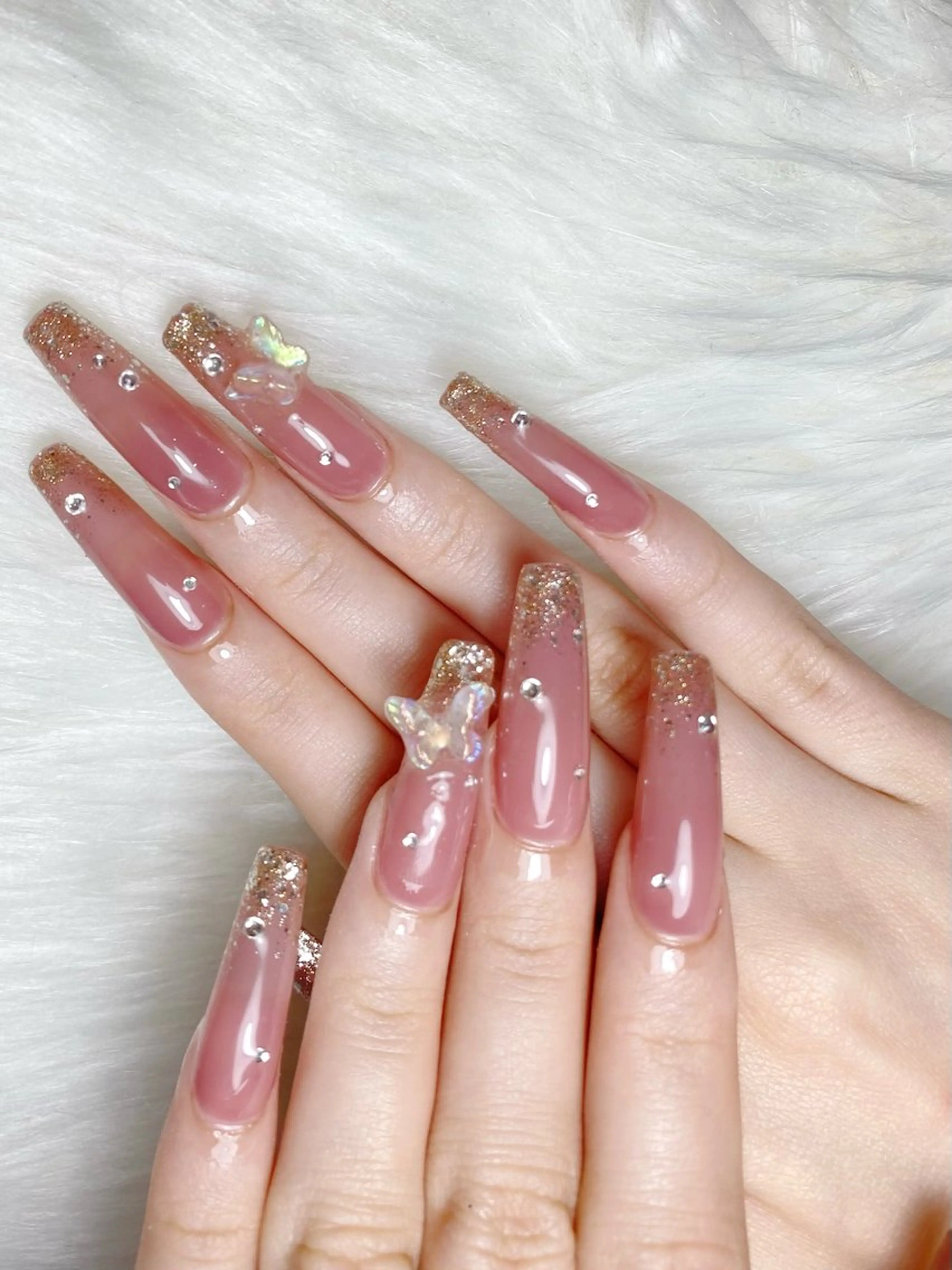 【オフなし‪✕‬】高級ジェルチップGel_x長さだし 定額デザインの写真