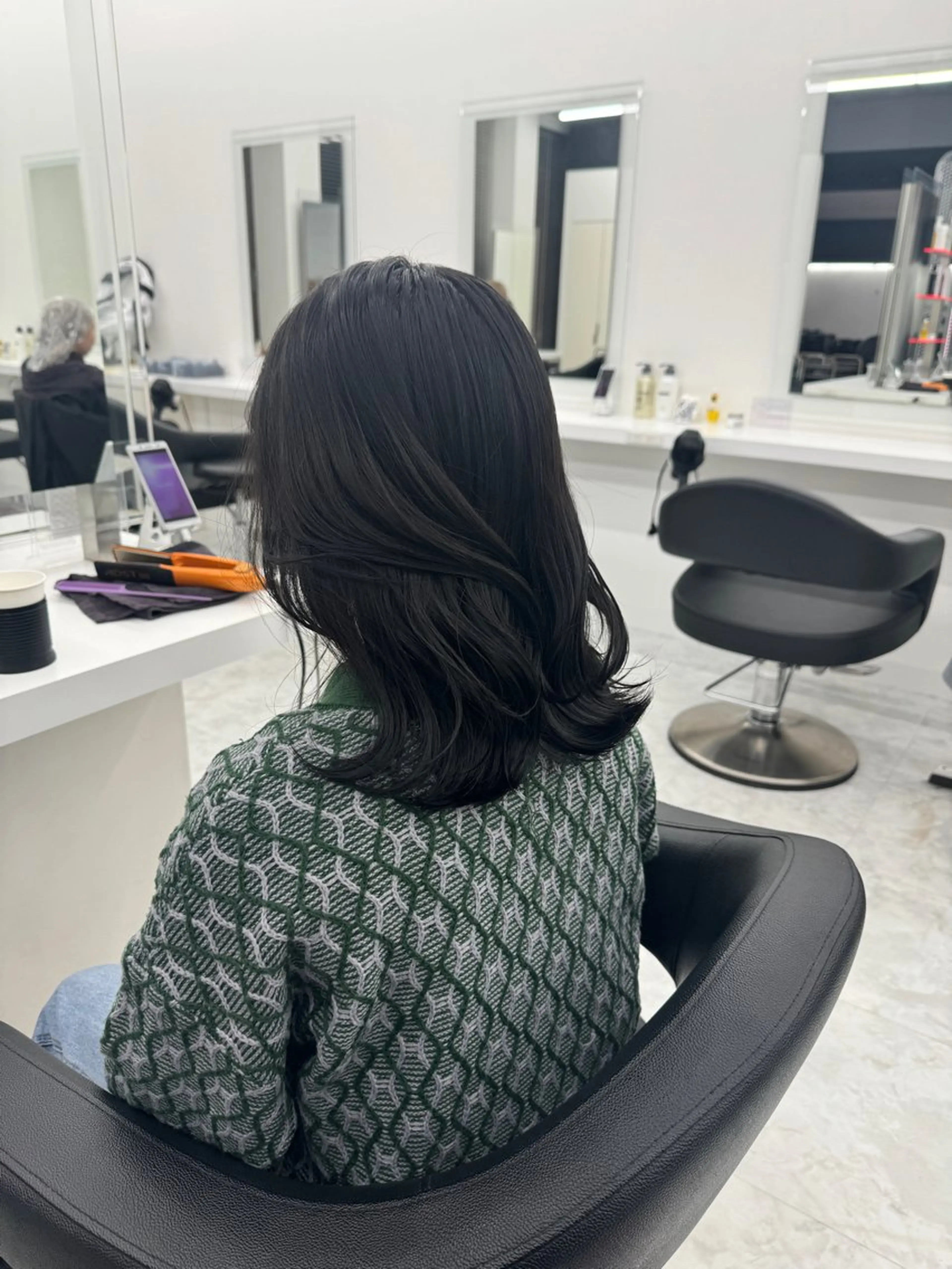 ミディアム カラー カット ヘアカラー ヘッドスパ ヘアセット 💖透明感カラー＆暗 髪専門💖Akariのヘアスタイル