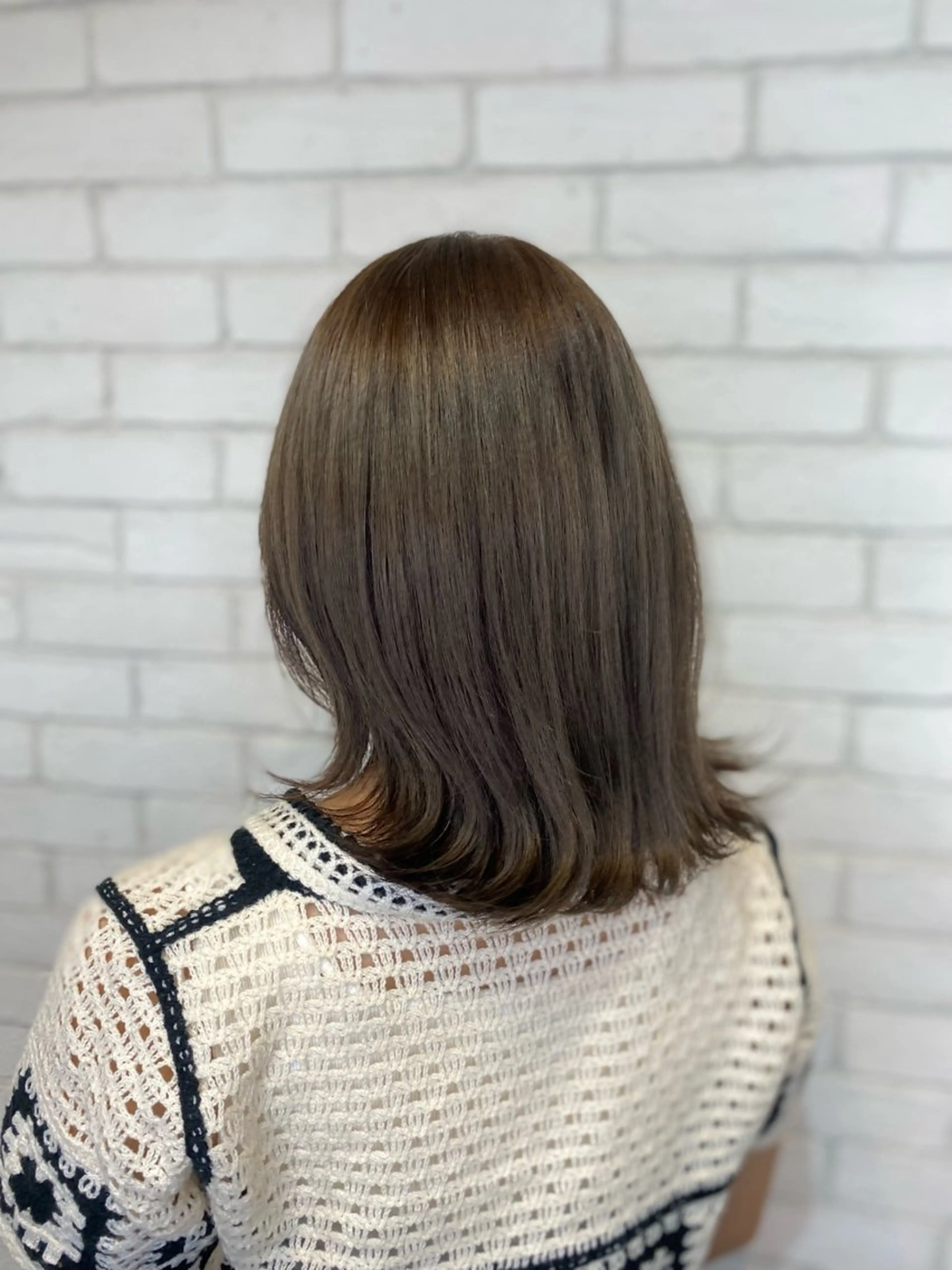 ミディアム カラー ヘアカラー トリートメント ヨシダ フミノリのヘアスタイル