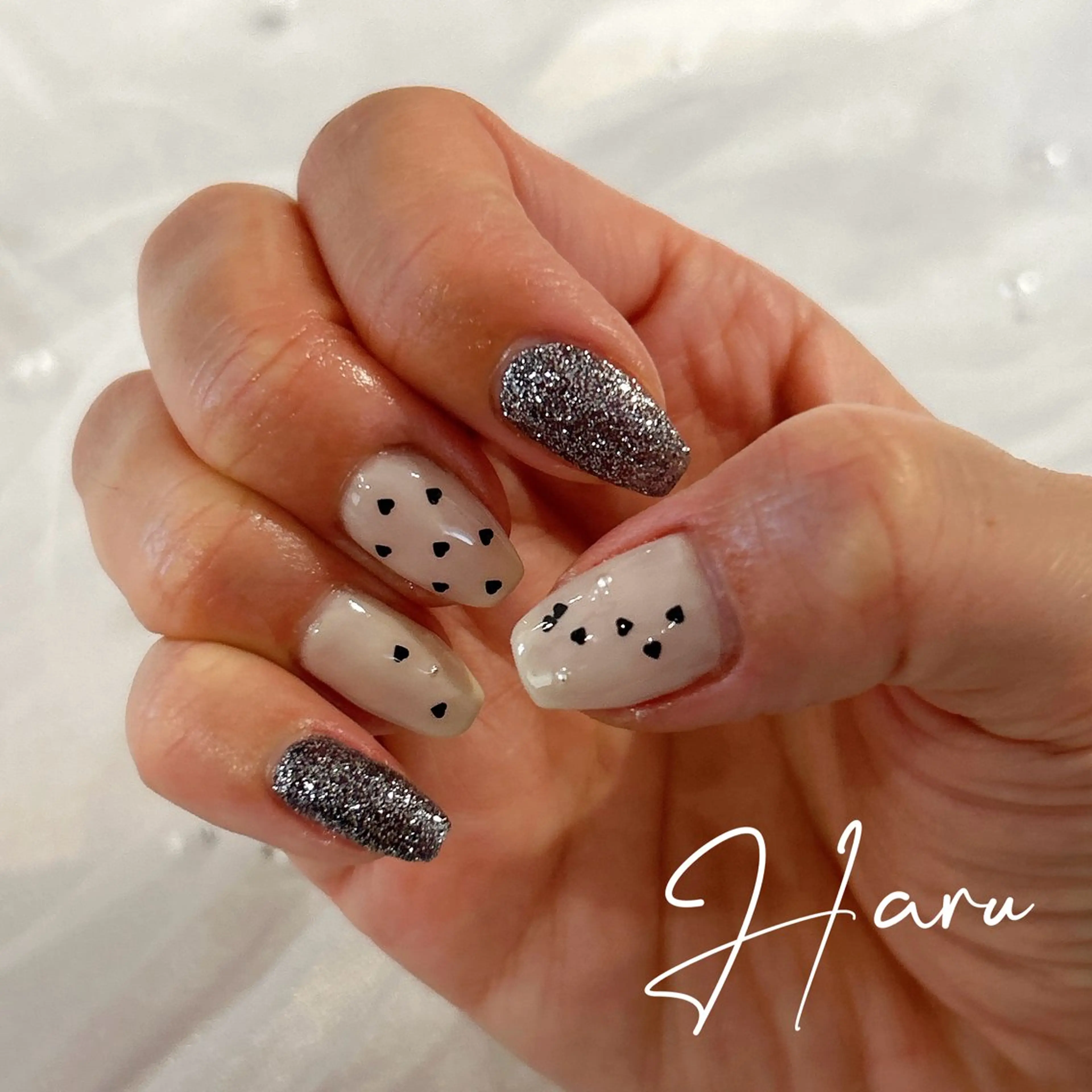 ネイル ハート Haru .mのネイルデザイン