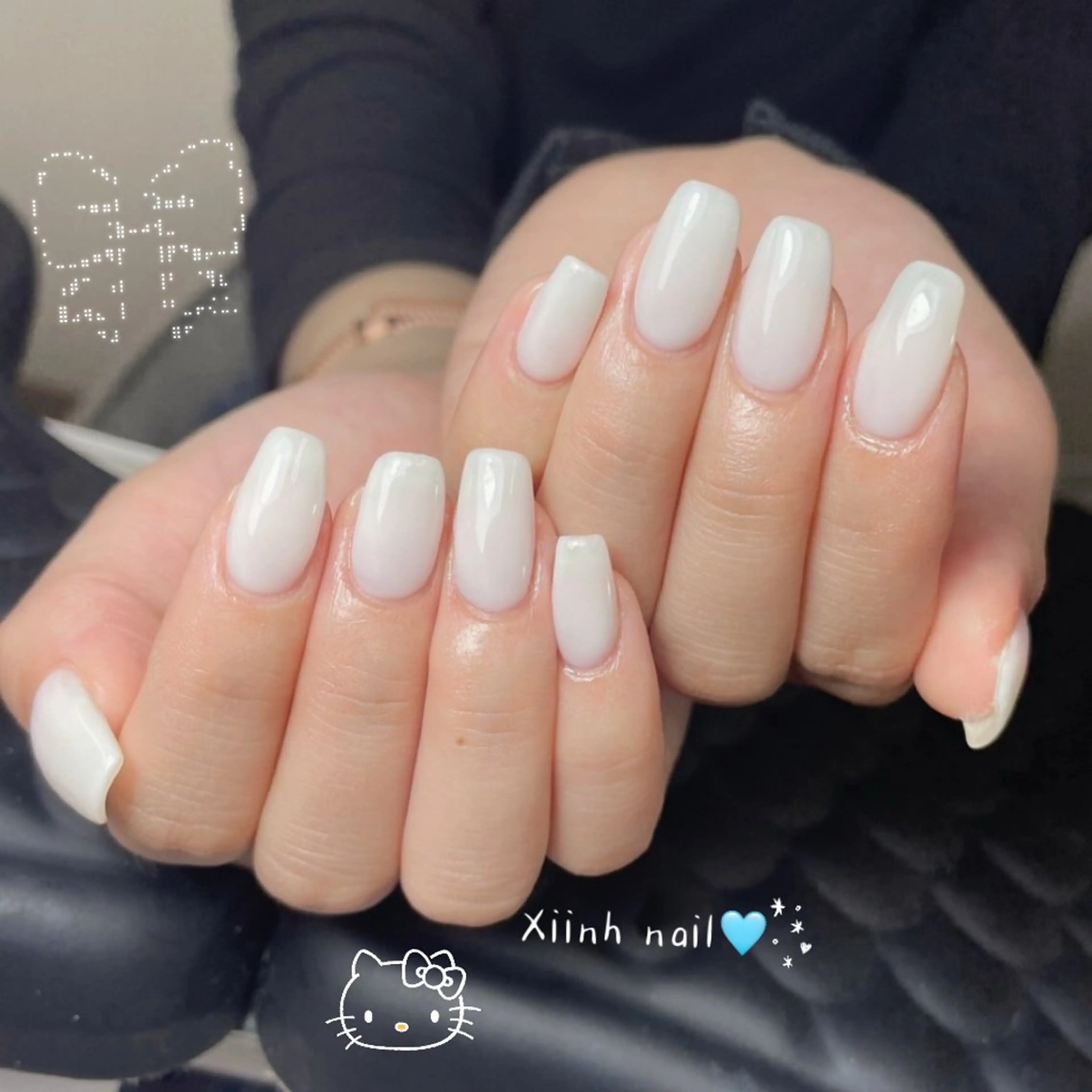 ネイル チークネイル 桜ネイル 長さ出し フットネイル ジェルネイル ハンドネイル 馬詰 にゅんのネイルデザイン