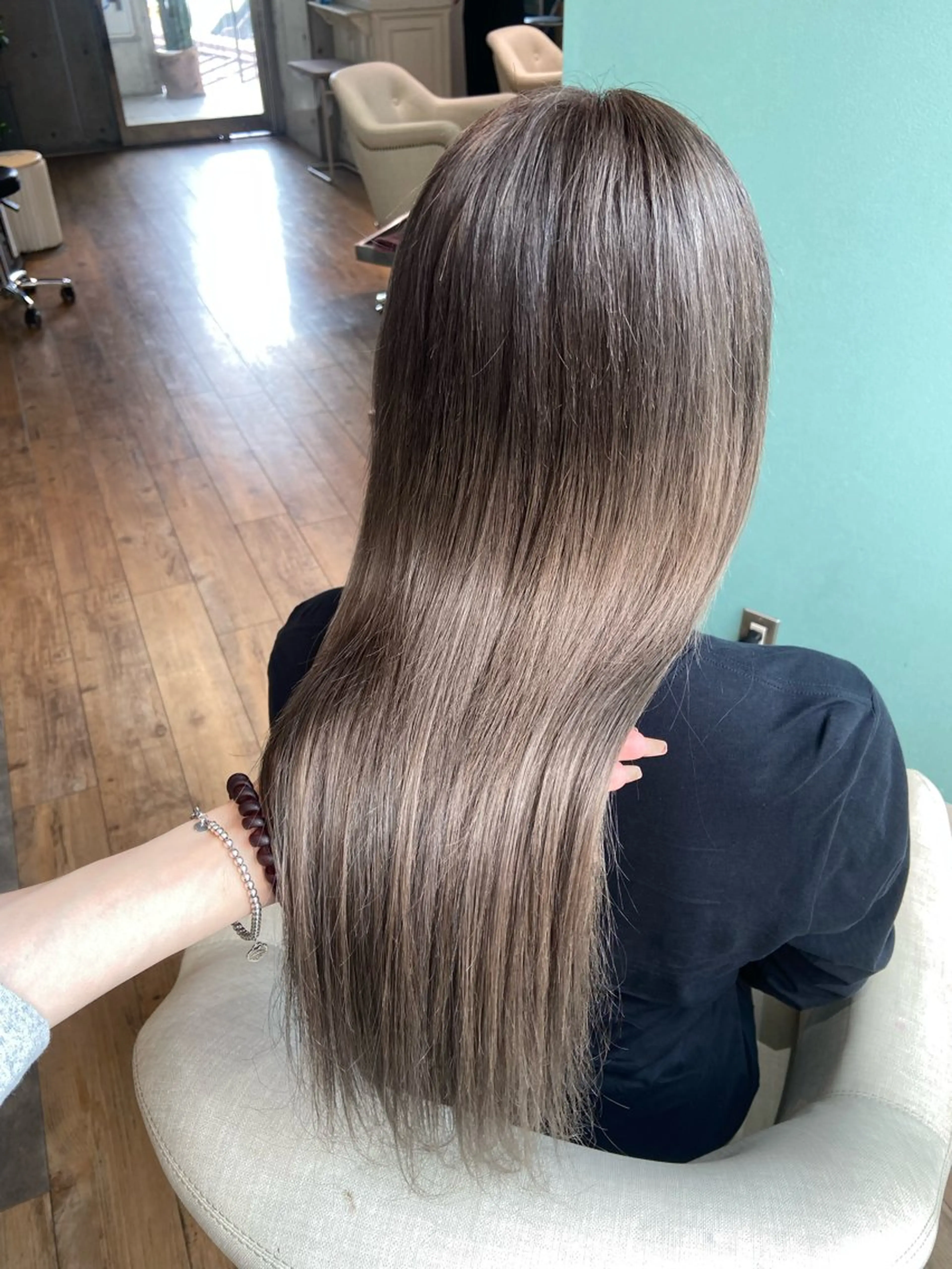 ロング カラー プルエクステ エクステ トリートメント ヘアカラー 🧸プルエクステ❤︎ ネイルKAO🧸のヘアスタイル