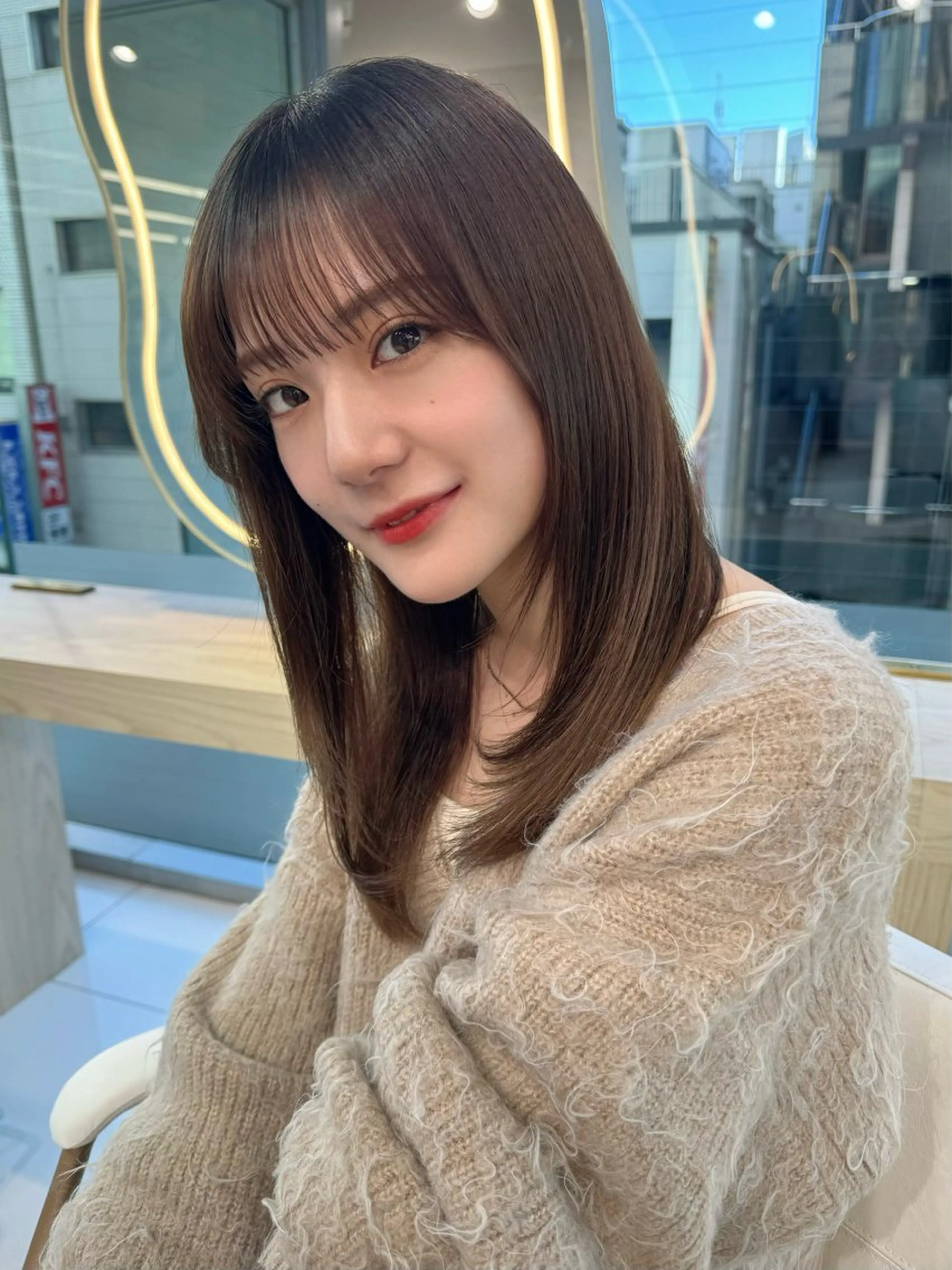 ミディアム 顔周り🇰🇷韓国 レイヤー/いづみ💞のヘアスタイル