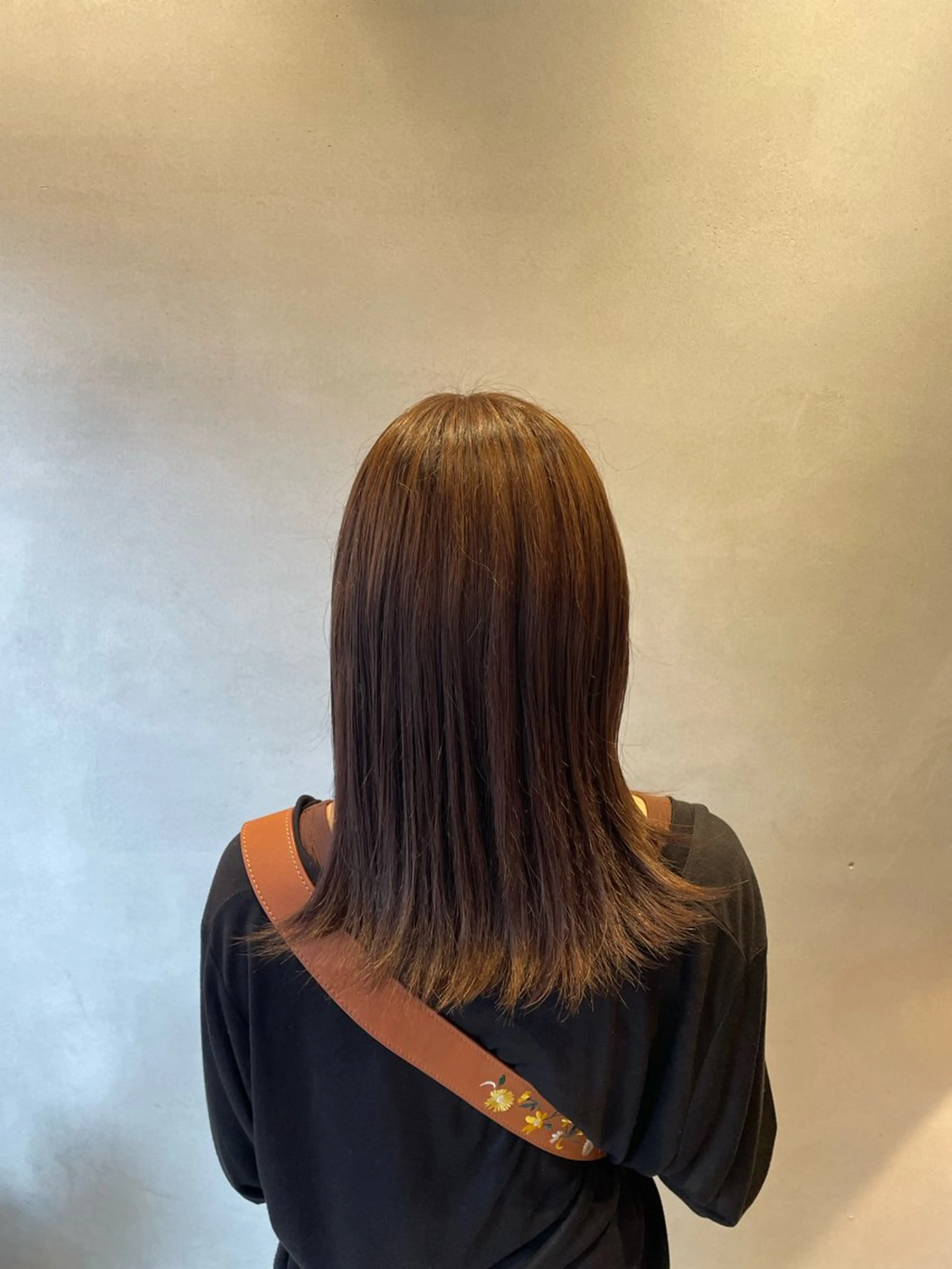 ロング カラー ベージュカラー 森 遥菜のヘアスタイル