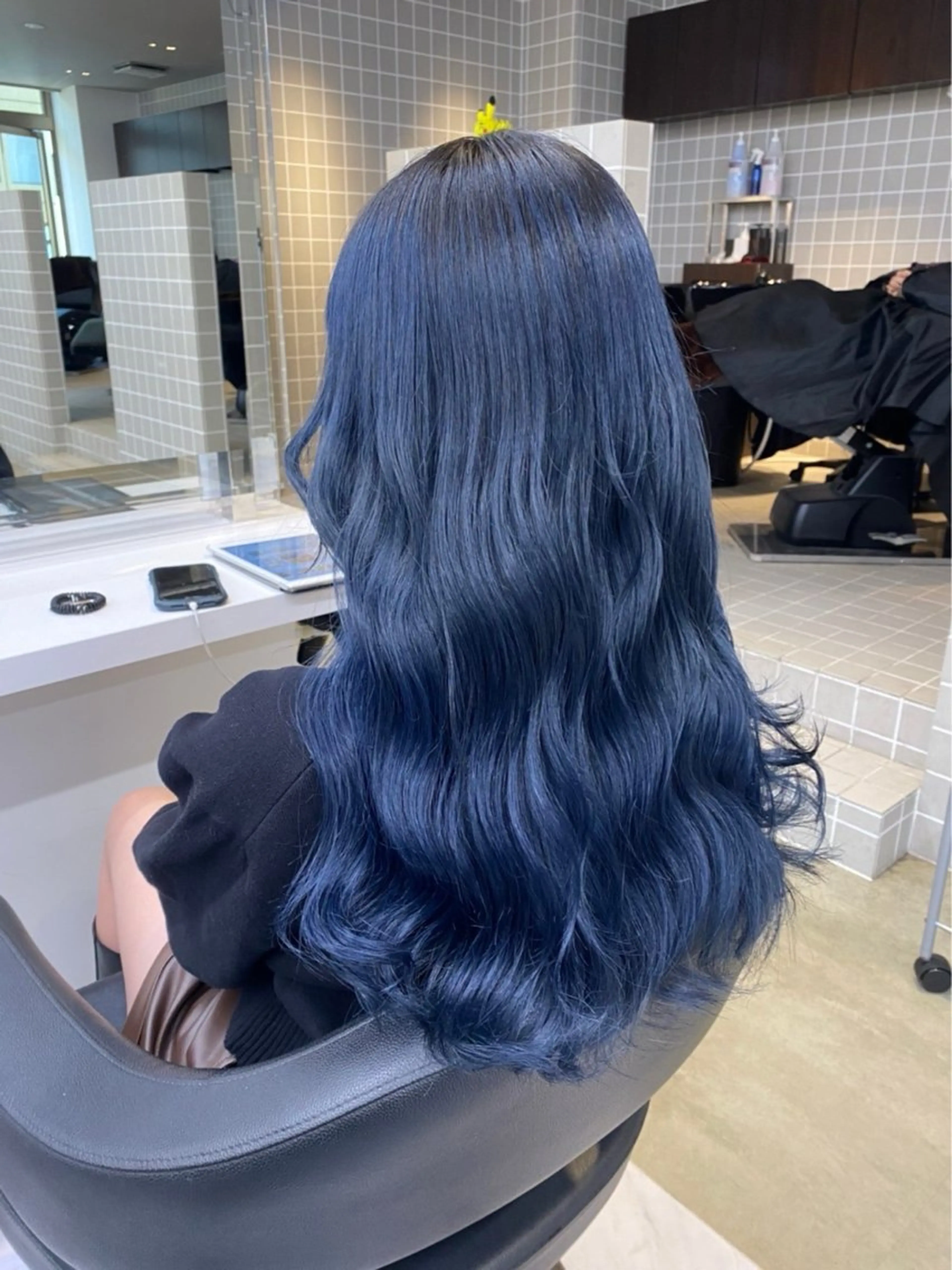 ロング ヘアカラー トリートメント ヘッドスパ ヘアセット 寒色＆ブリーチ特化 寒色MiOのヘアスタイル