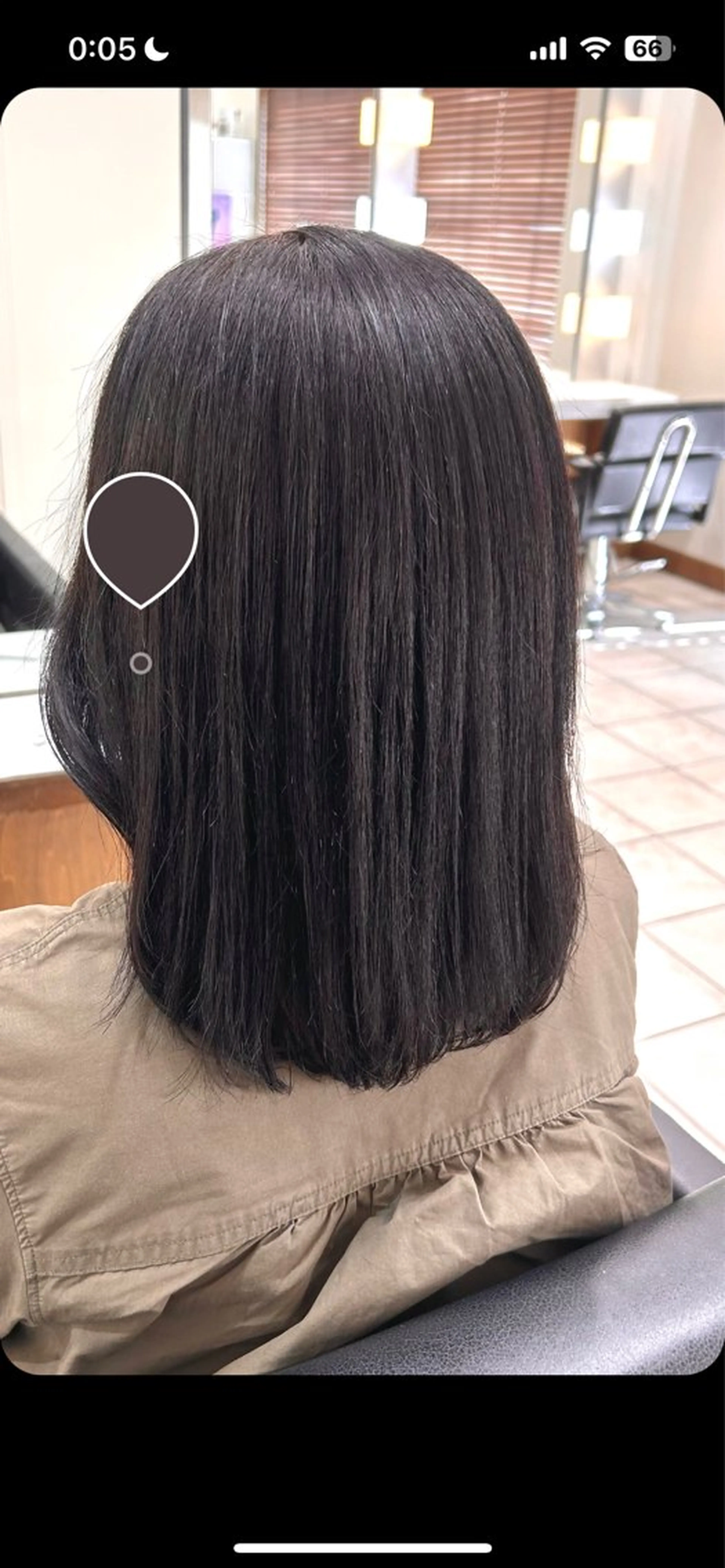 ミディアム カラー ブラウンカラー アフェクション大曽根所属・横田 冴のヘアスタイル