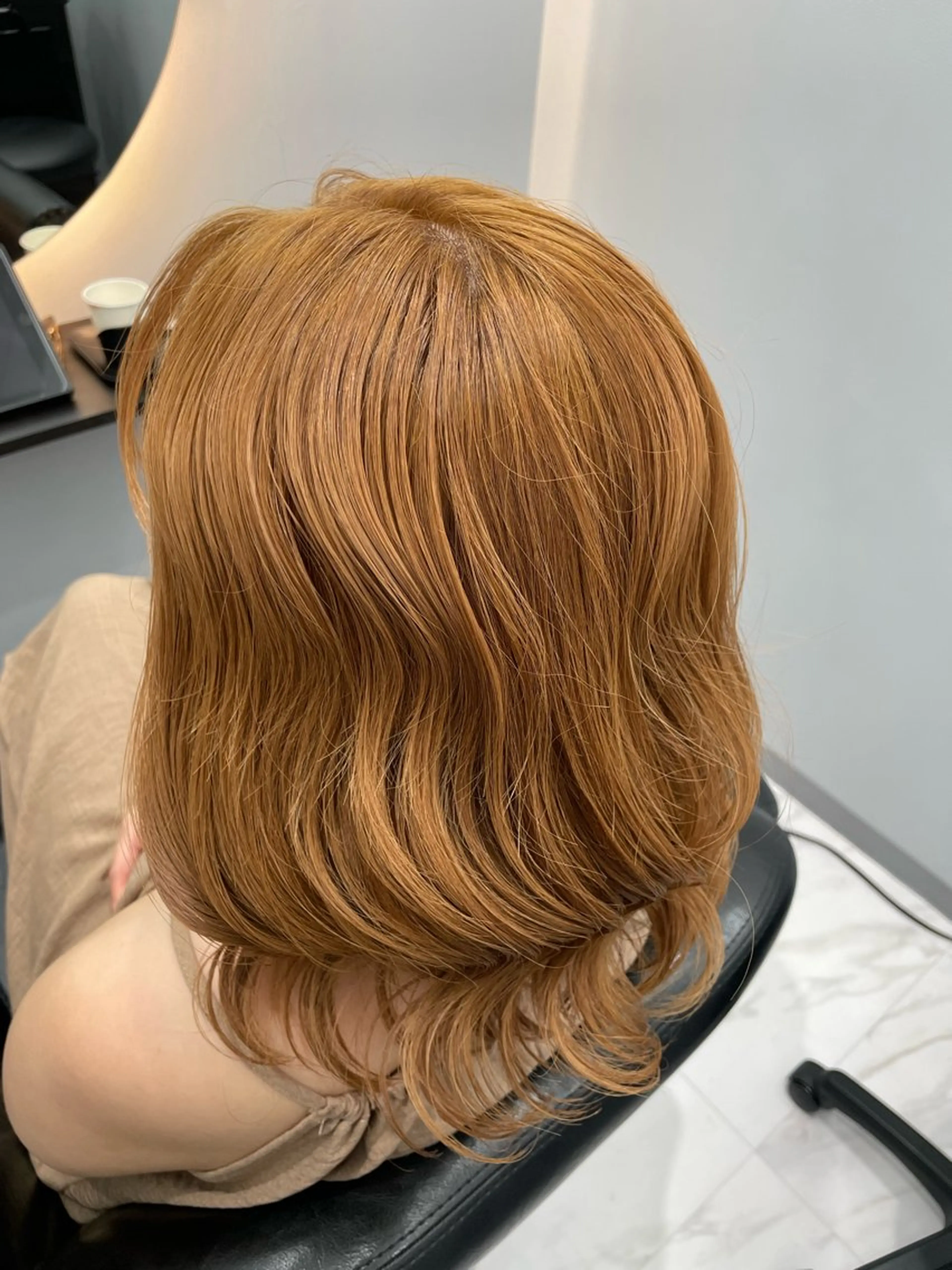 セミロング ヘアカラー トリートメント 🦋saki🦋 格安でご案内中！のヘアスタイル