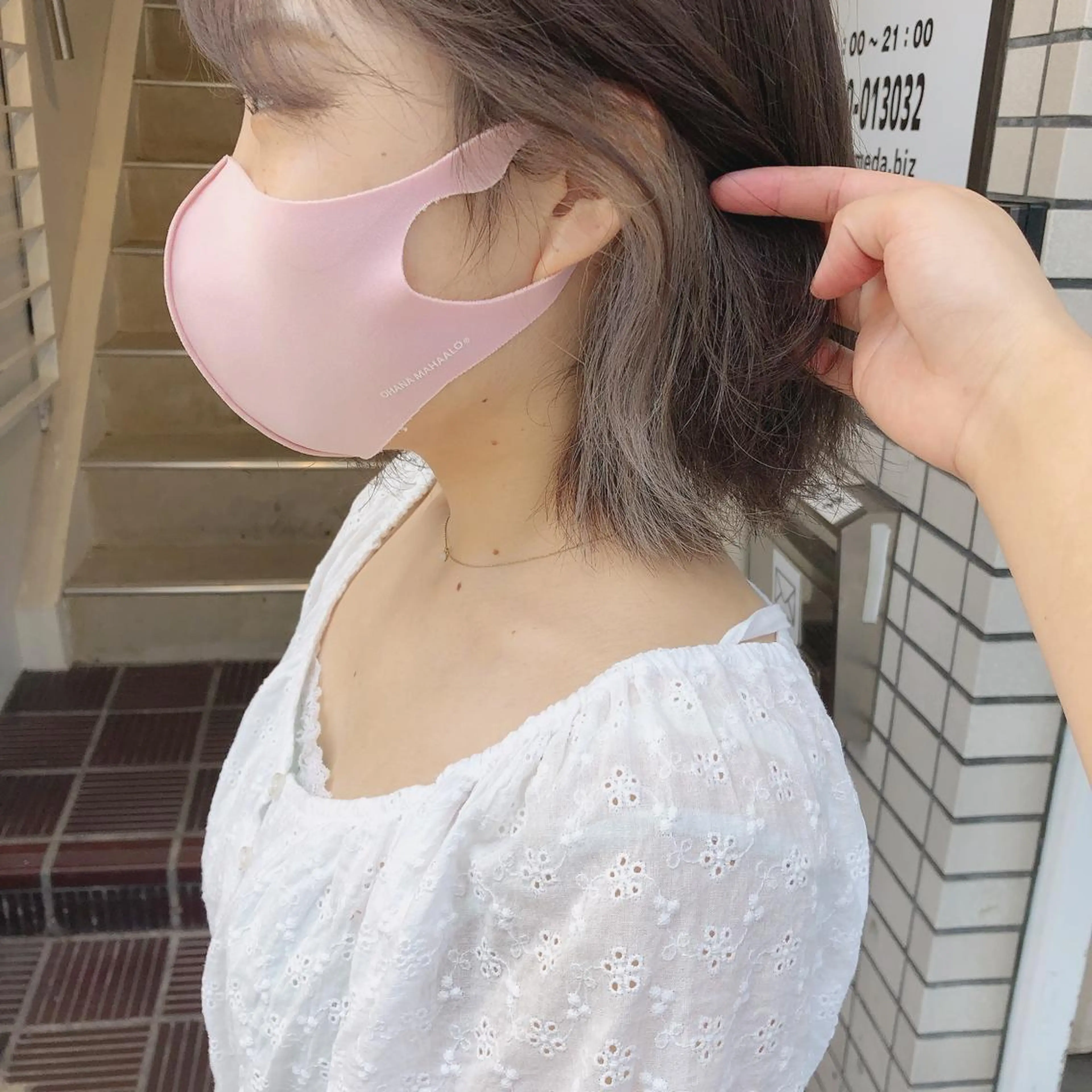 ショート カラー 梅田美容室 山崎海波のヘアスタイル