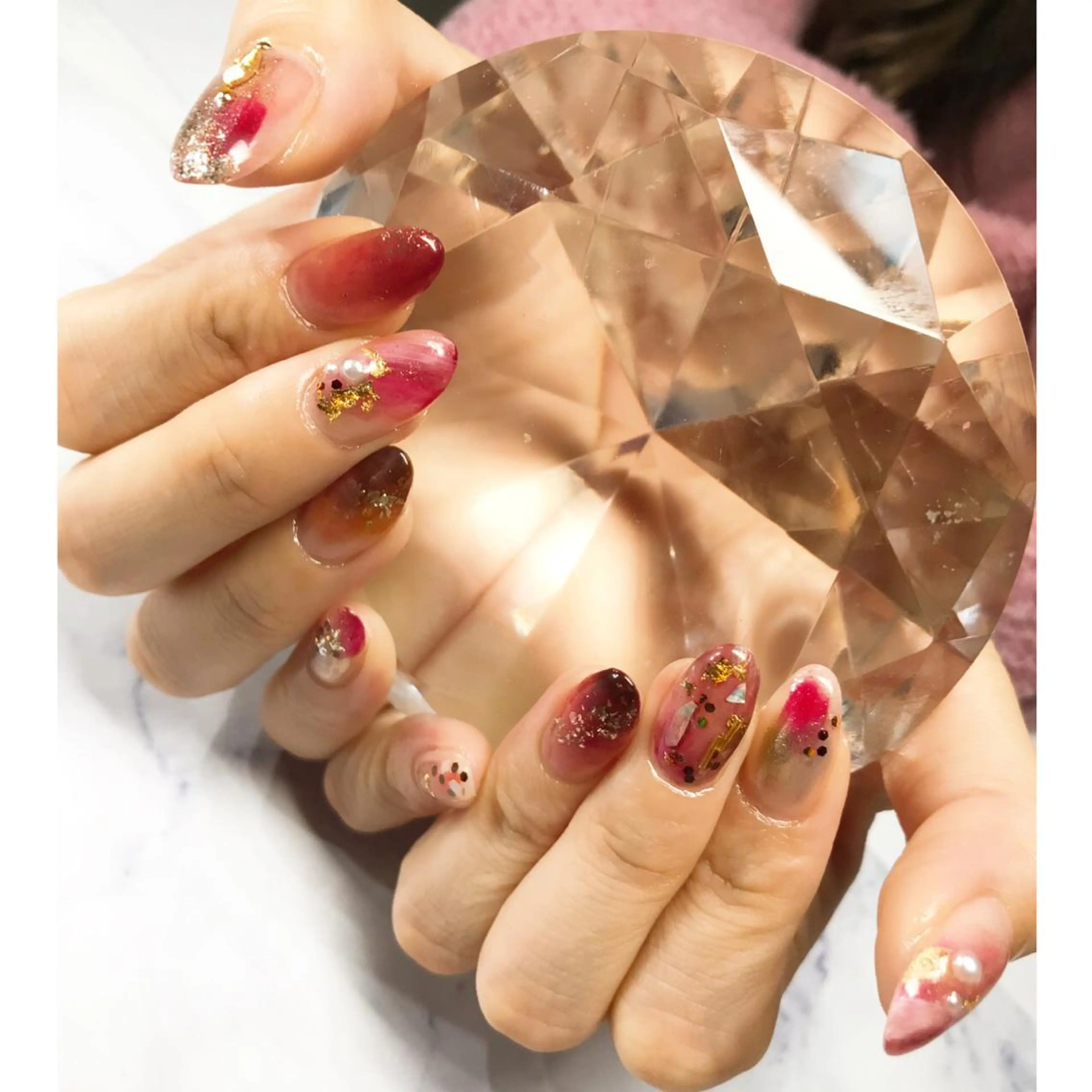 ネイル ニュアンスネイル ハンドネイル ハンドケア muu. maiのネイルデザイン