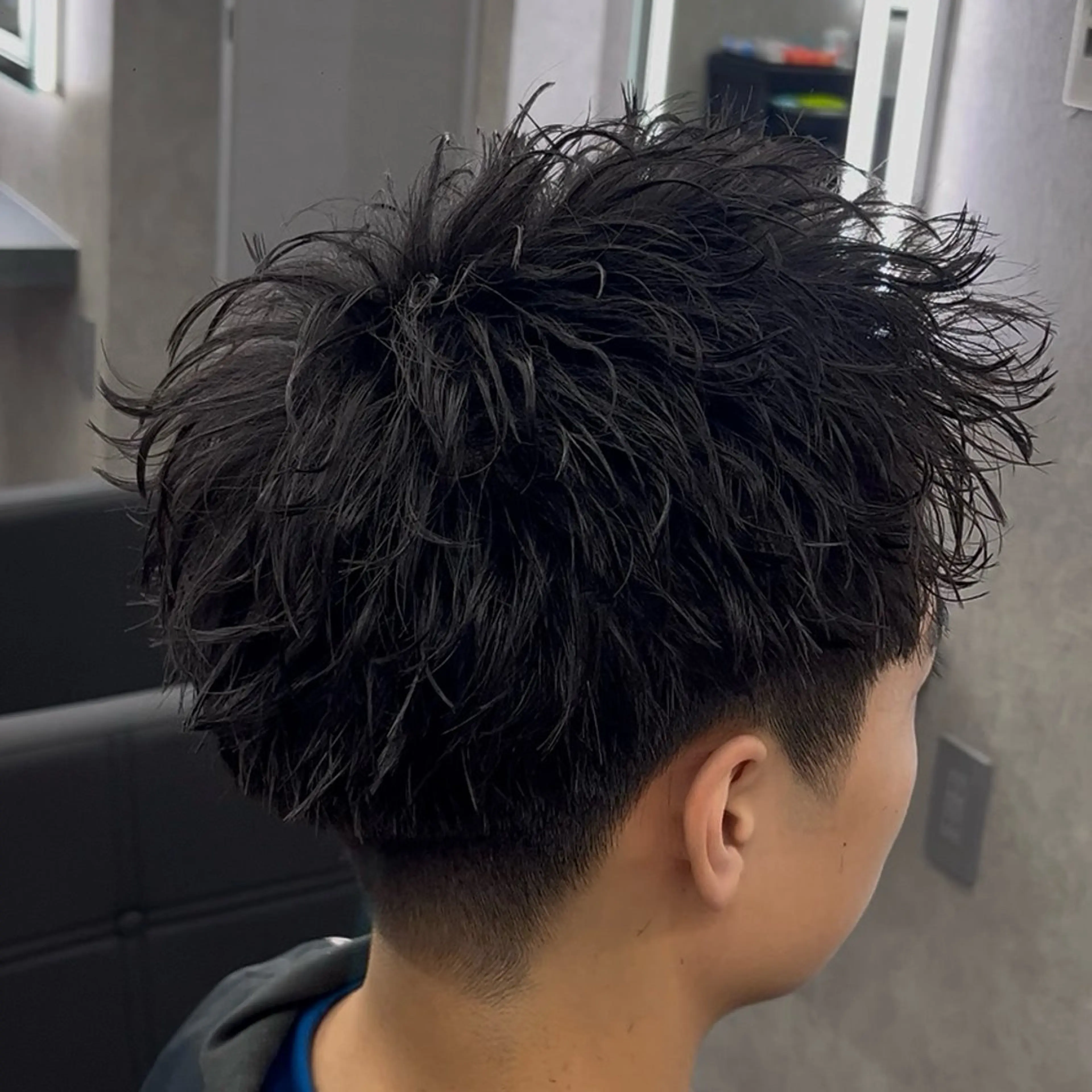 ショート ヘアアレンジ メンズ スパイキーショート 刈り上げ ショートヘア カット パーマ 札幌メンズ特化/ RIKUのヘアスタイル