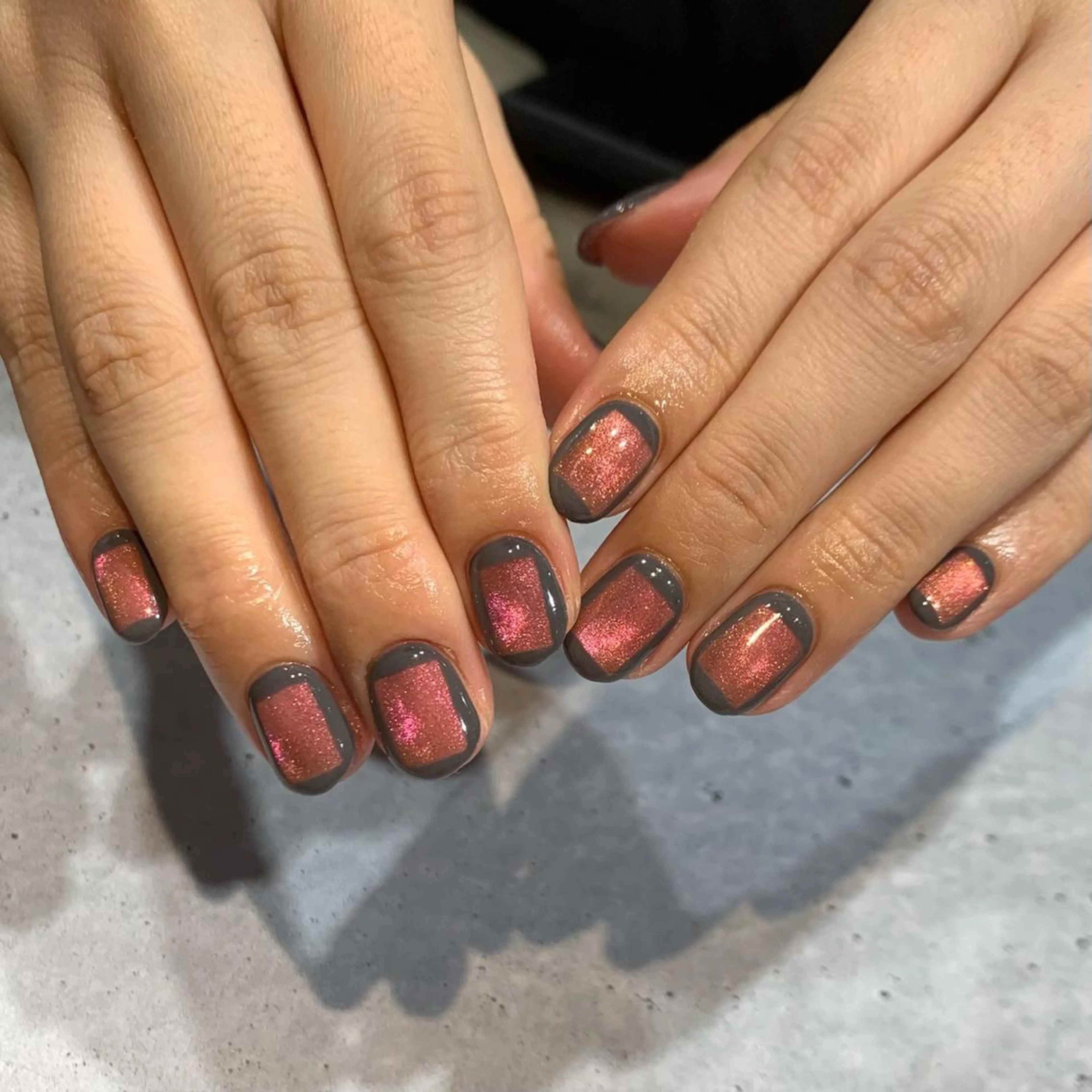 ネイル マグネットネイル ハンドネイル nailist Chisakiのネイルデザイン